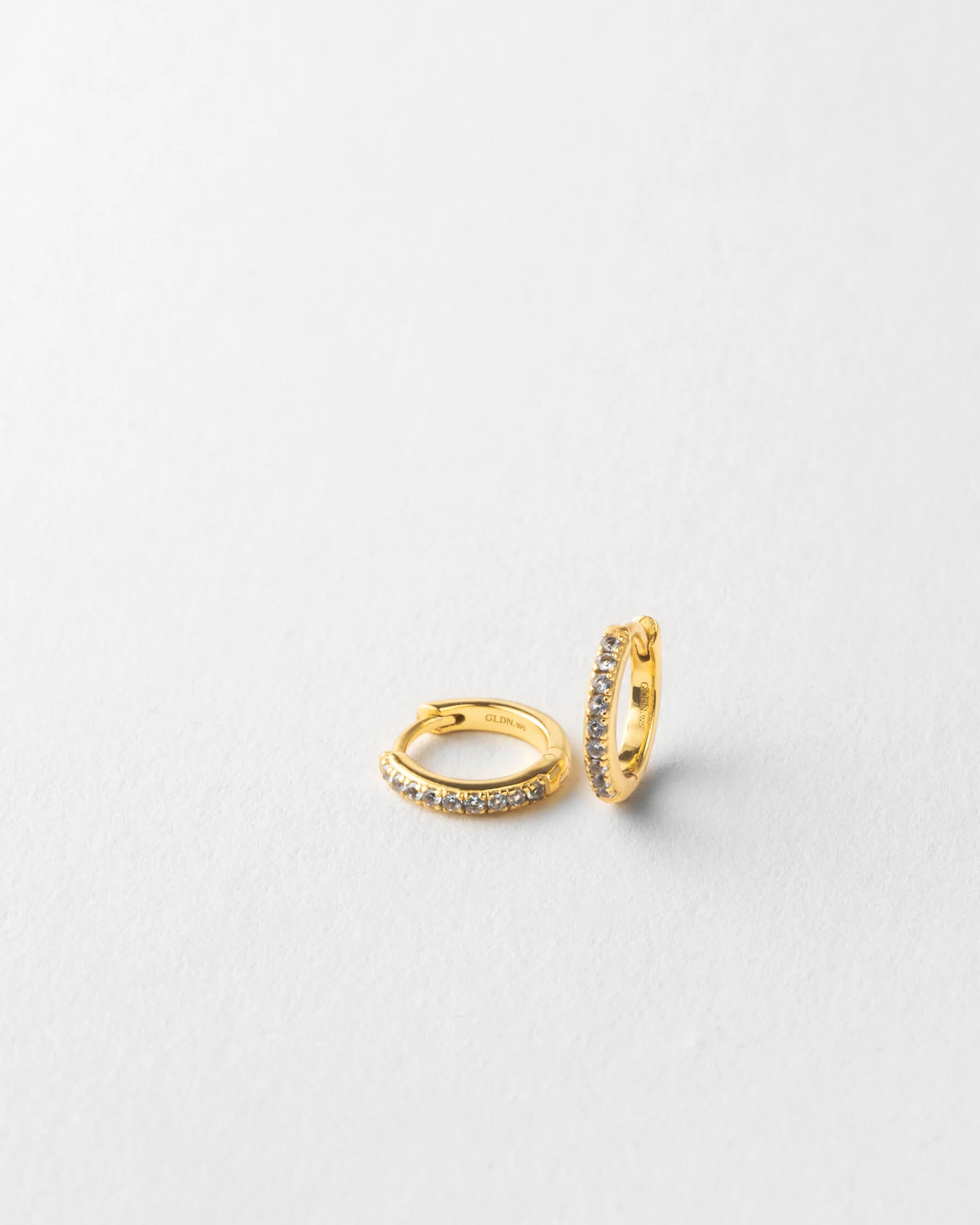 Gold Aura Birthstone Huggie Hoops - Image 6