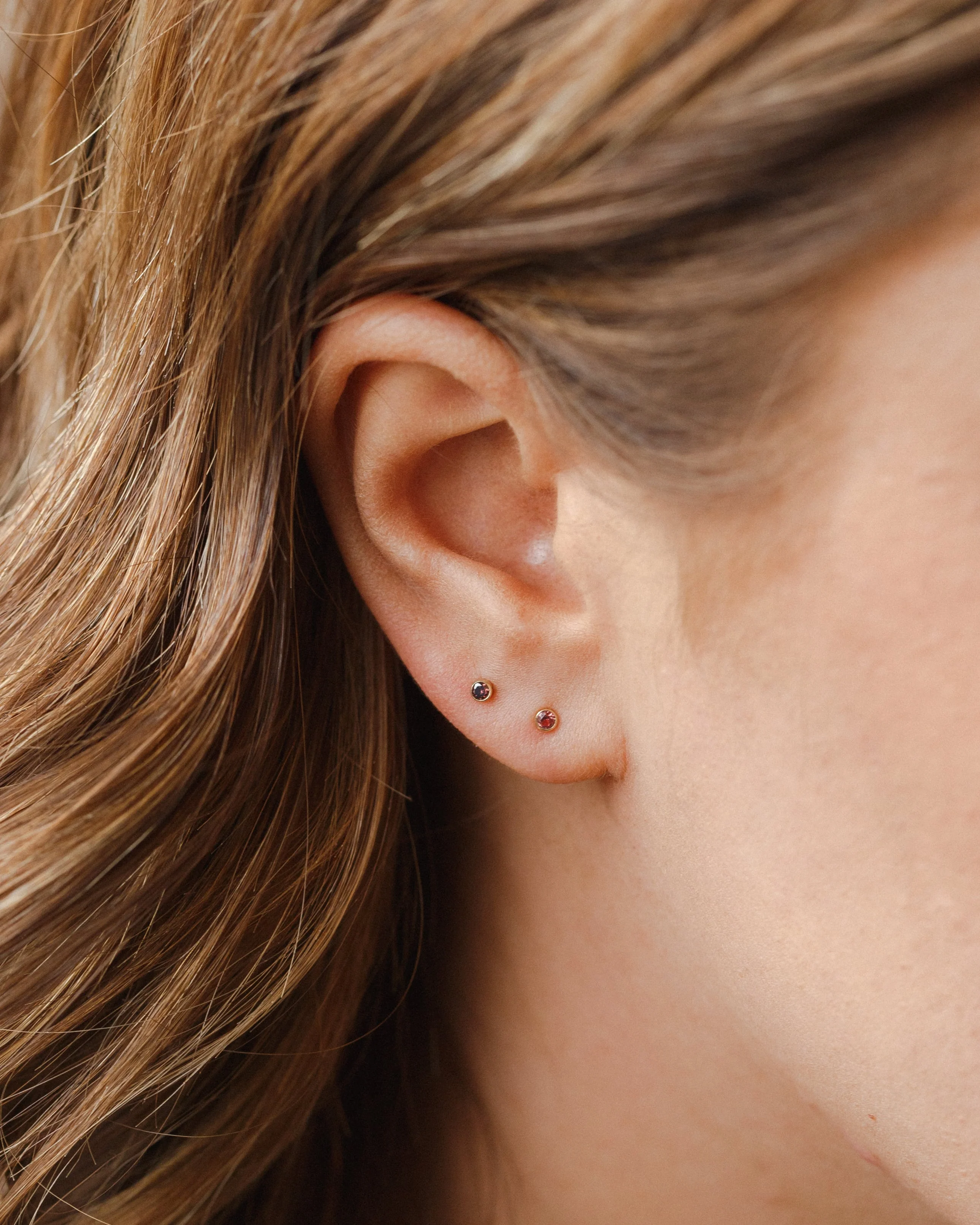 Aura Birthstone Necklace & Studs Set - Image 3