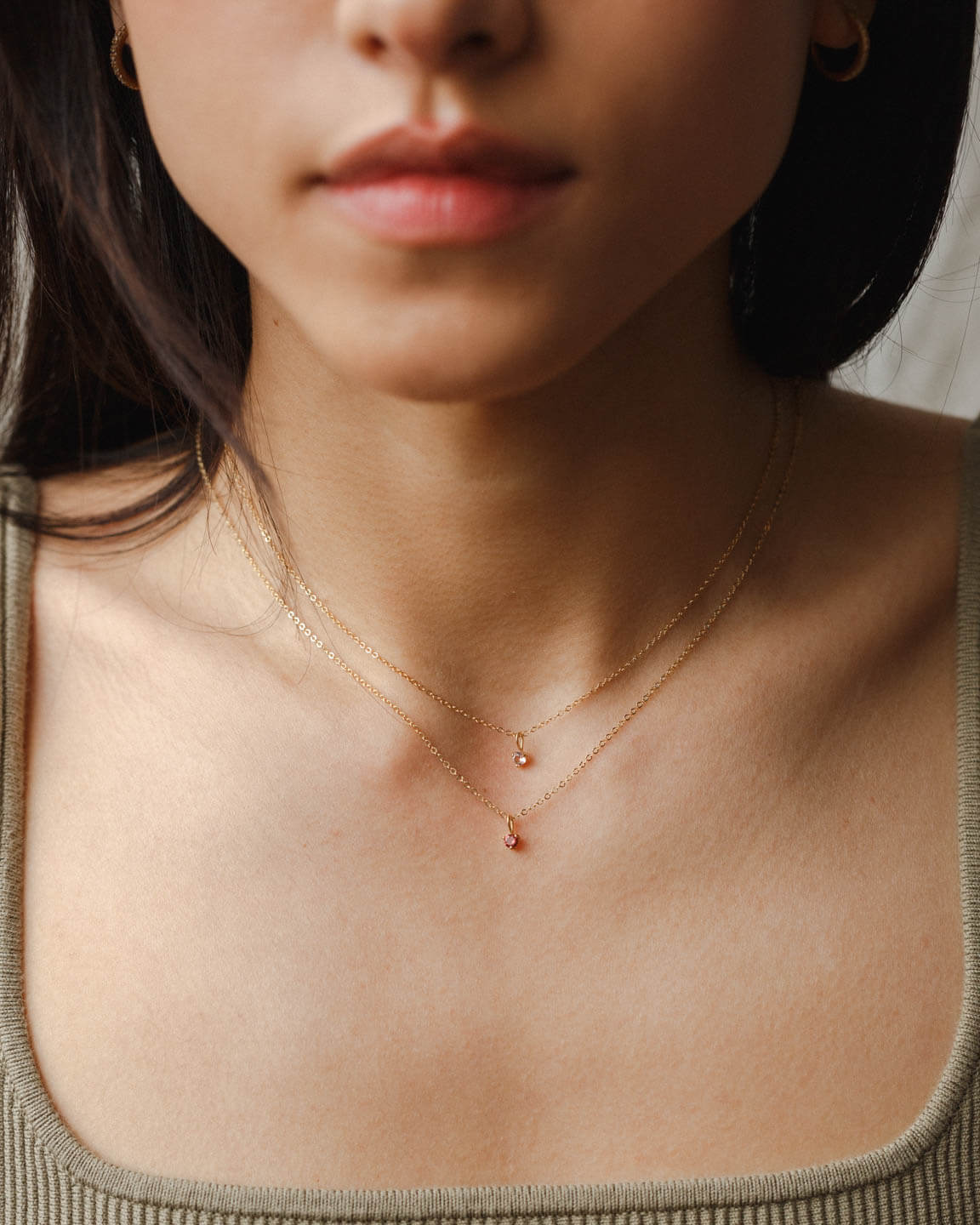 Aura Birthstone Charm Necklace - Image 10