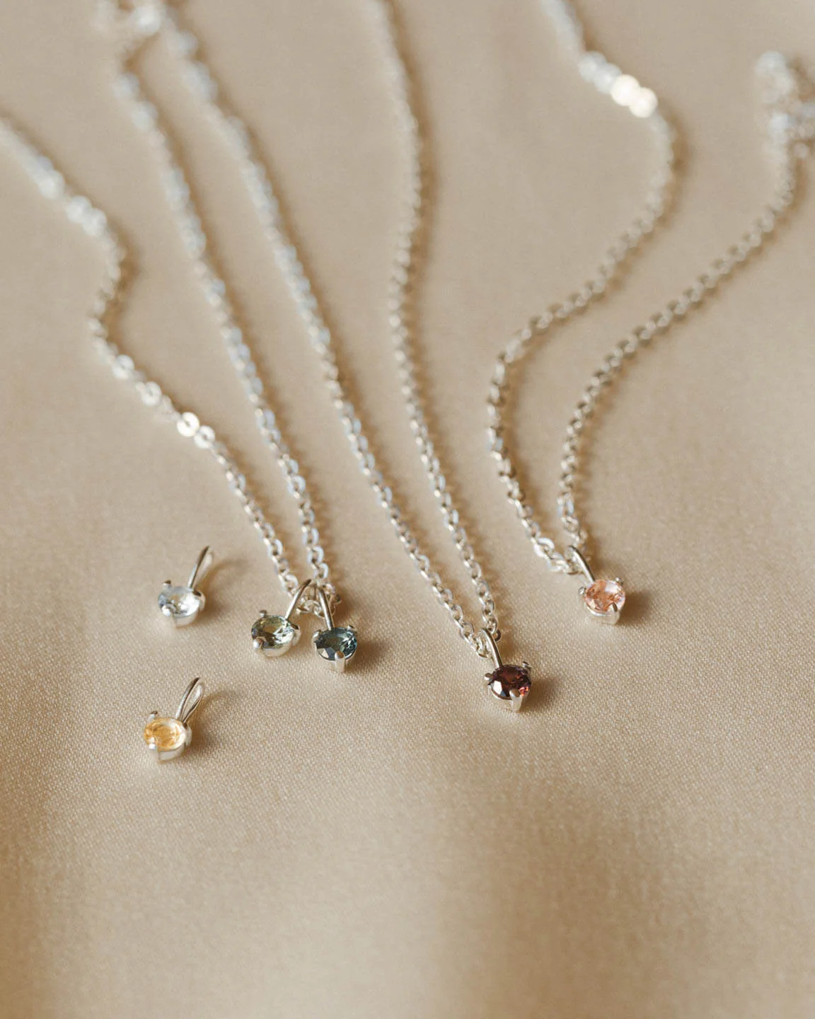 Aura Birthstone Charm Necklace - Image 11