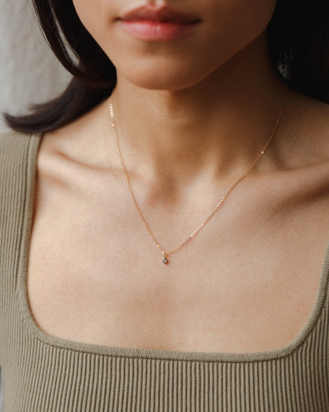 Aura Birthstone Charm Necklace - Image 12