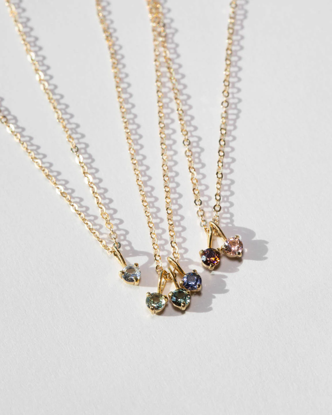 Aura Birthstone Charm Necklace - Image 3