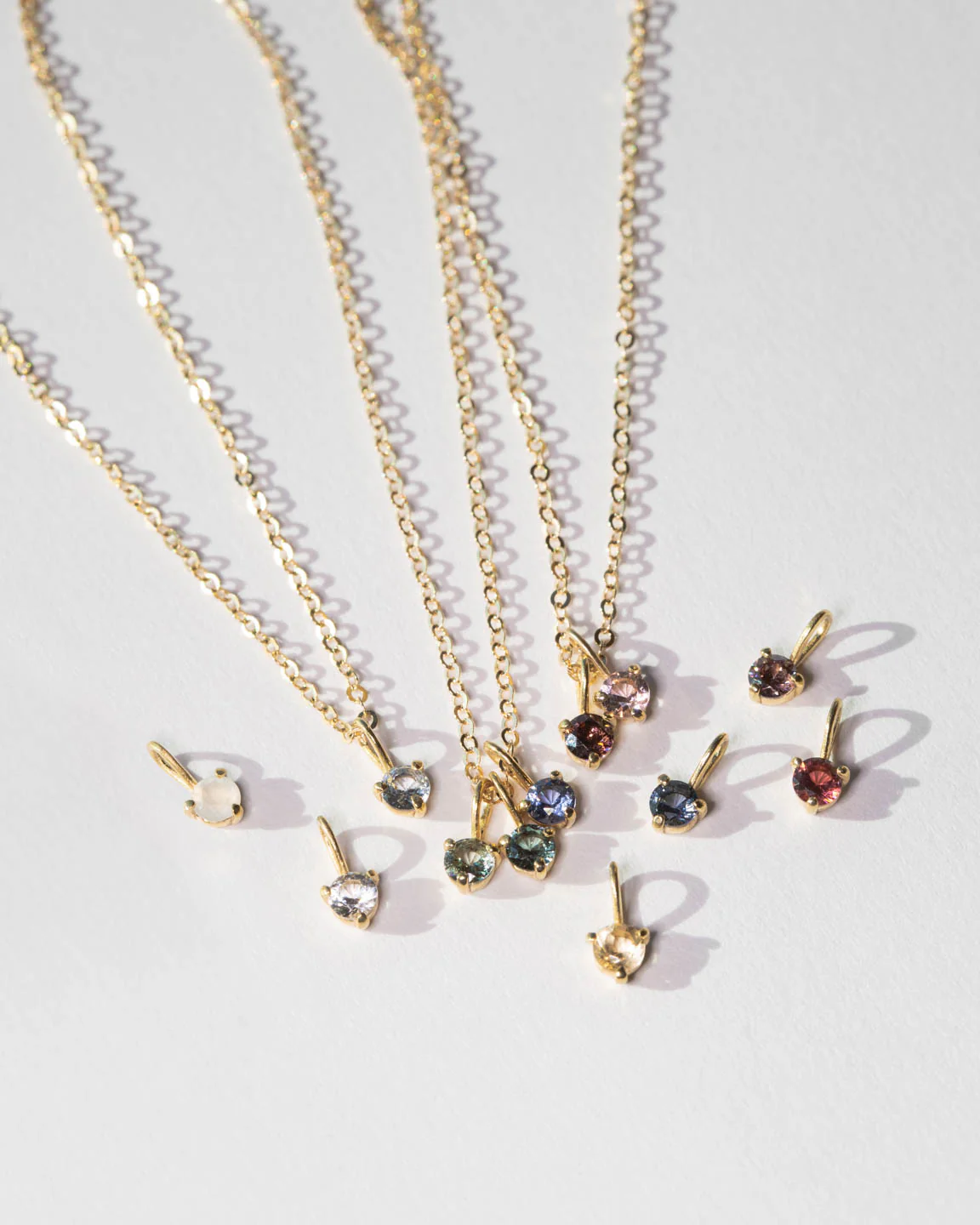 Aura Birthstone Charm Necklace - Image 9