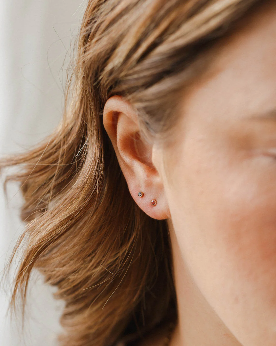 Mini Aura Birthstone Studs - Image 7