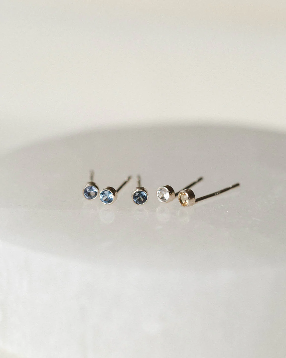 Mini Aura Birthstone Studs - Image 8