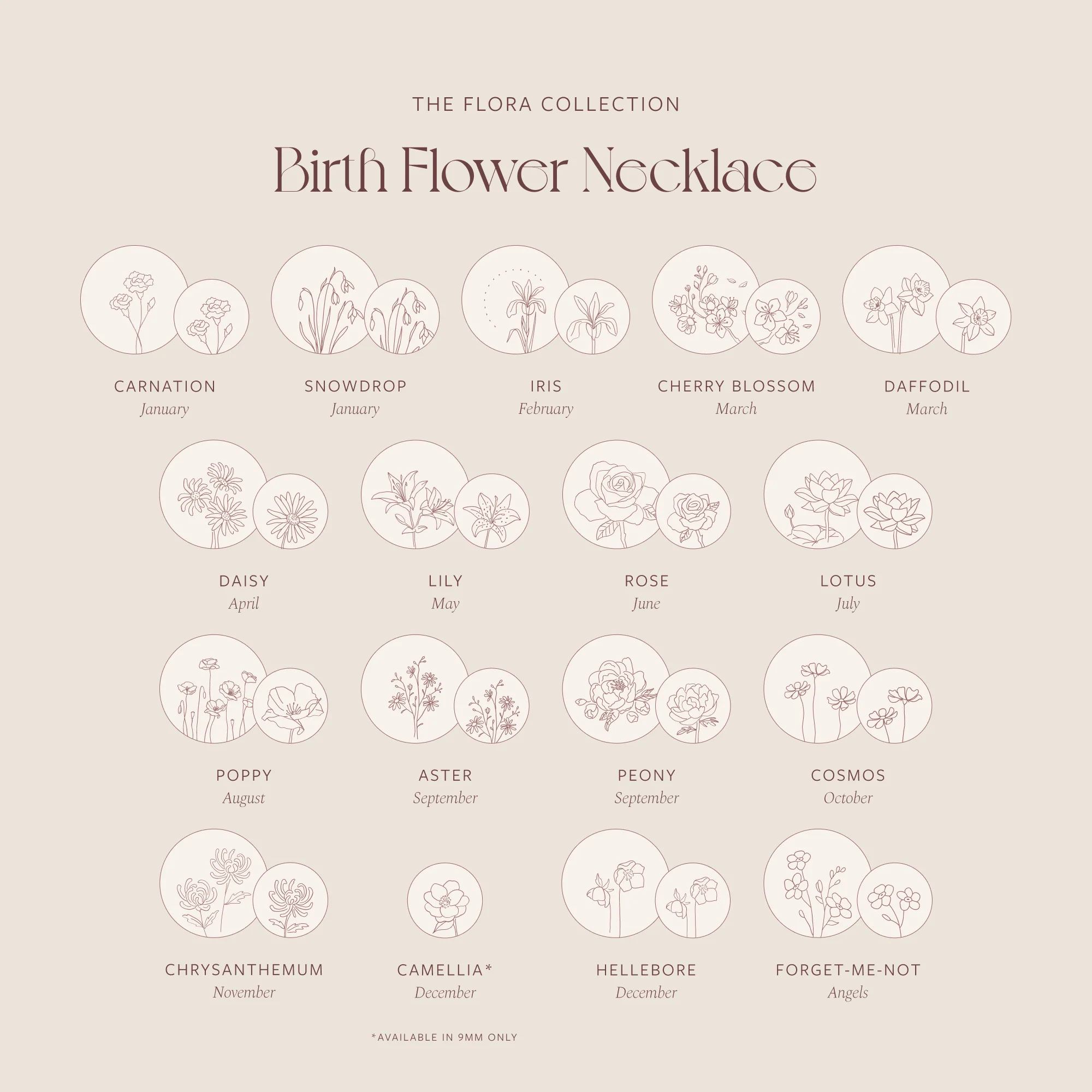 Birth Flower Necklace - Image 4