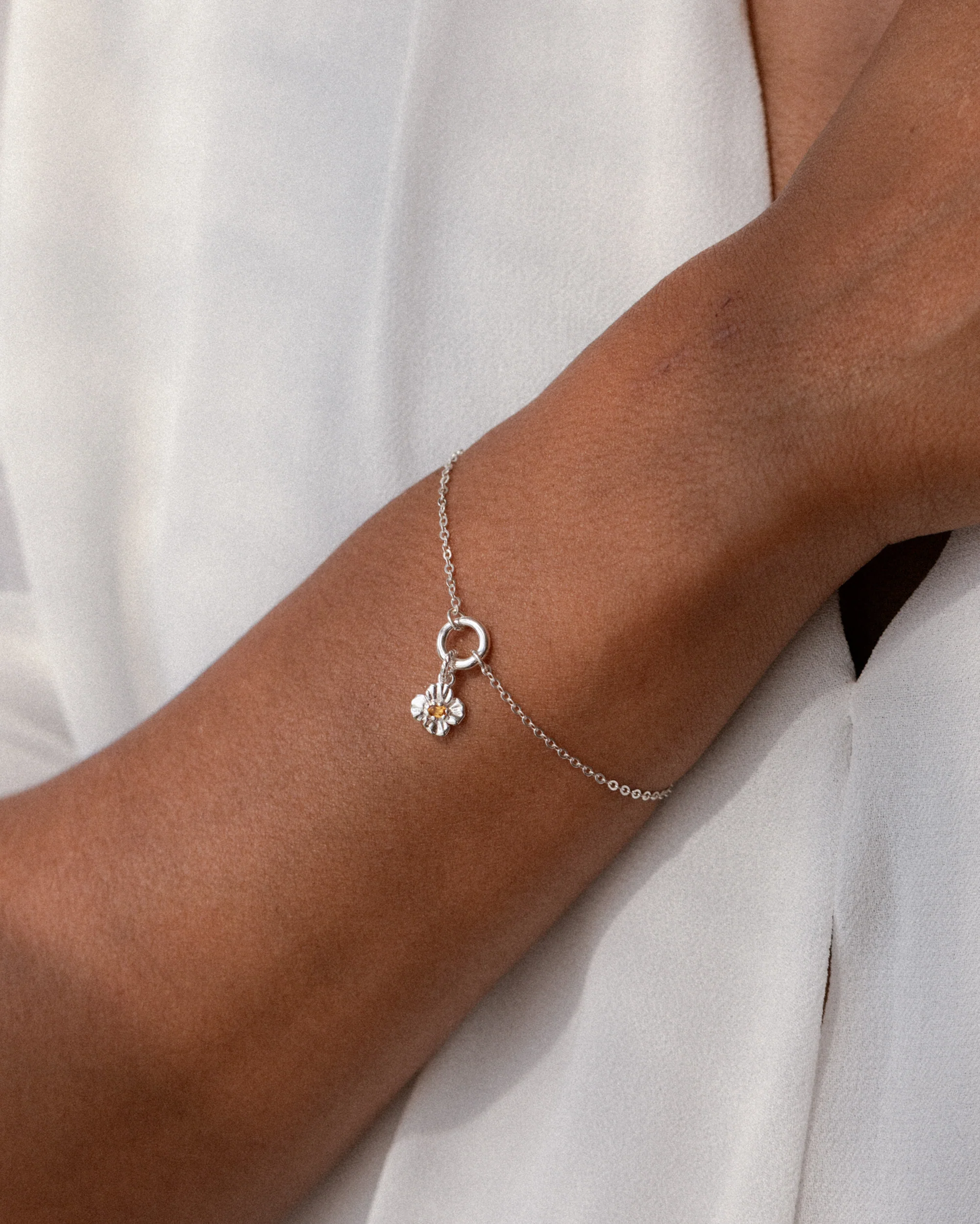 California Poppy Charm Bracelet - Image 3