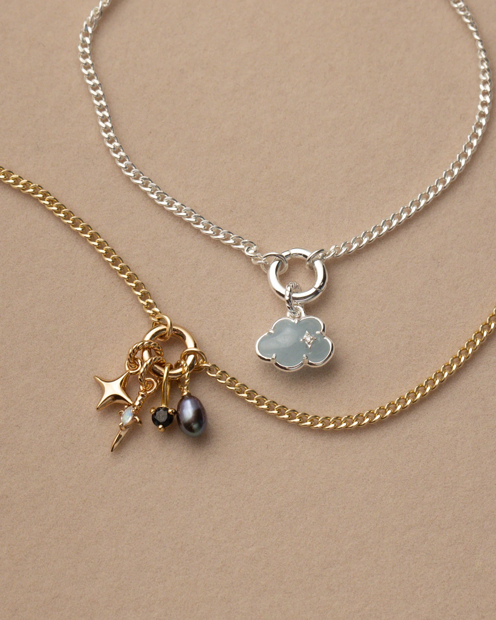 Charm Holder Curb Bracelet - Image 3