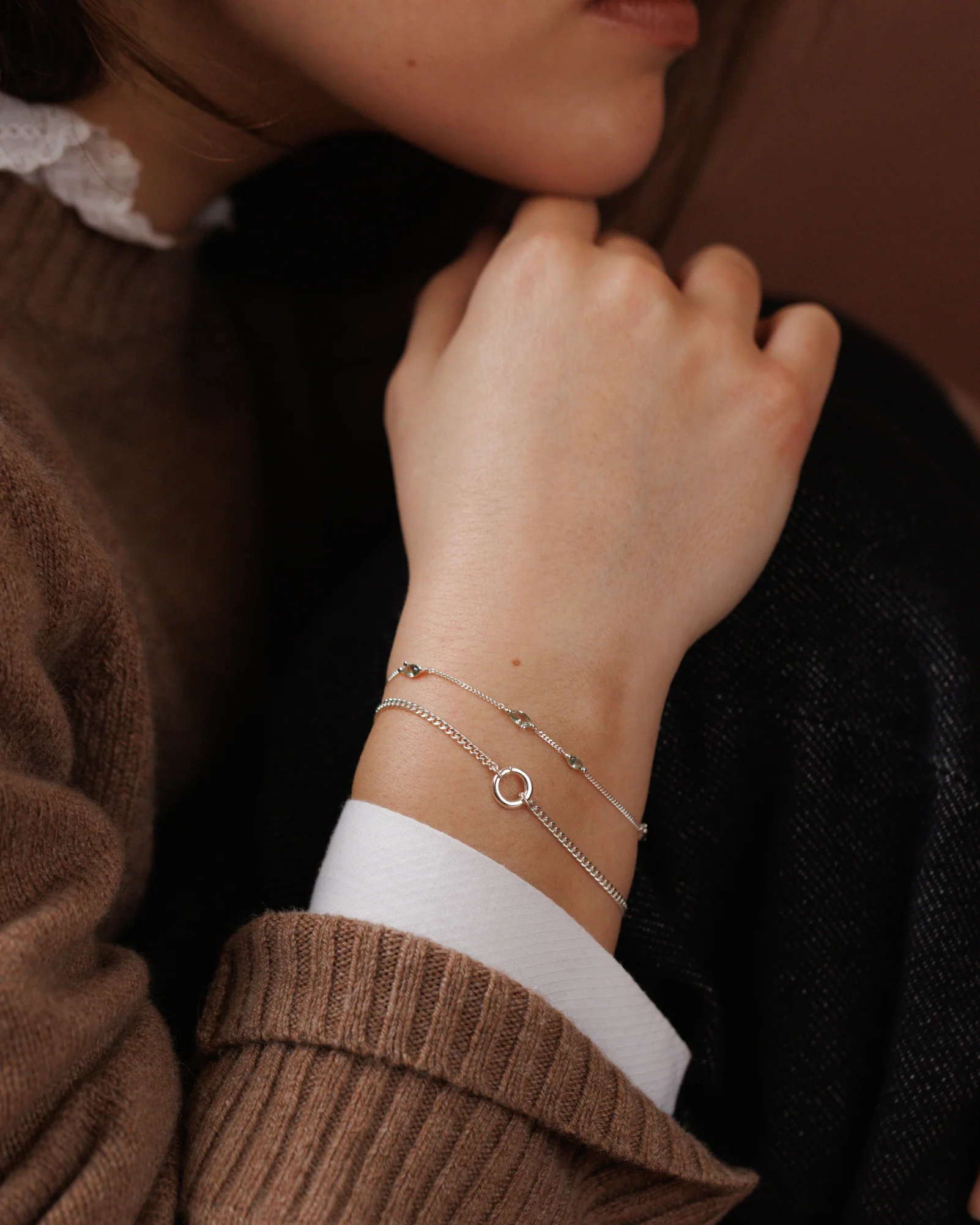 Charm Holder Curb Bracelet - Image 4