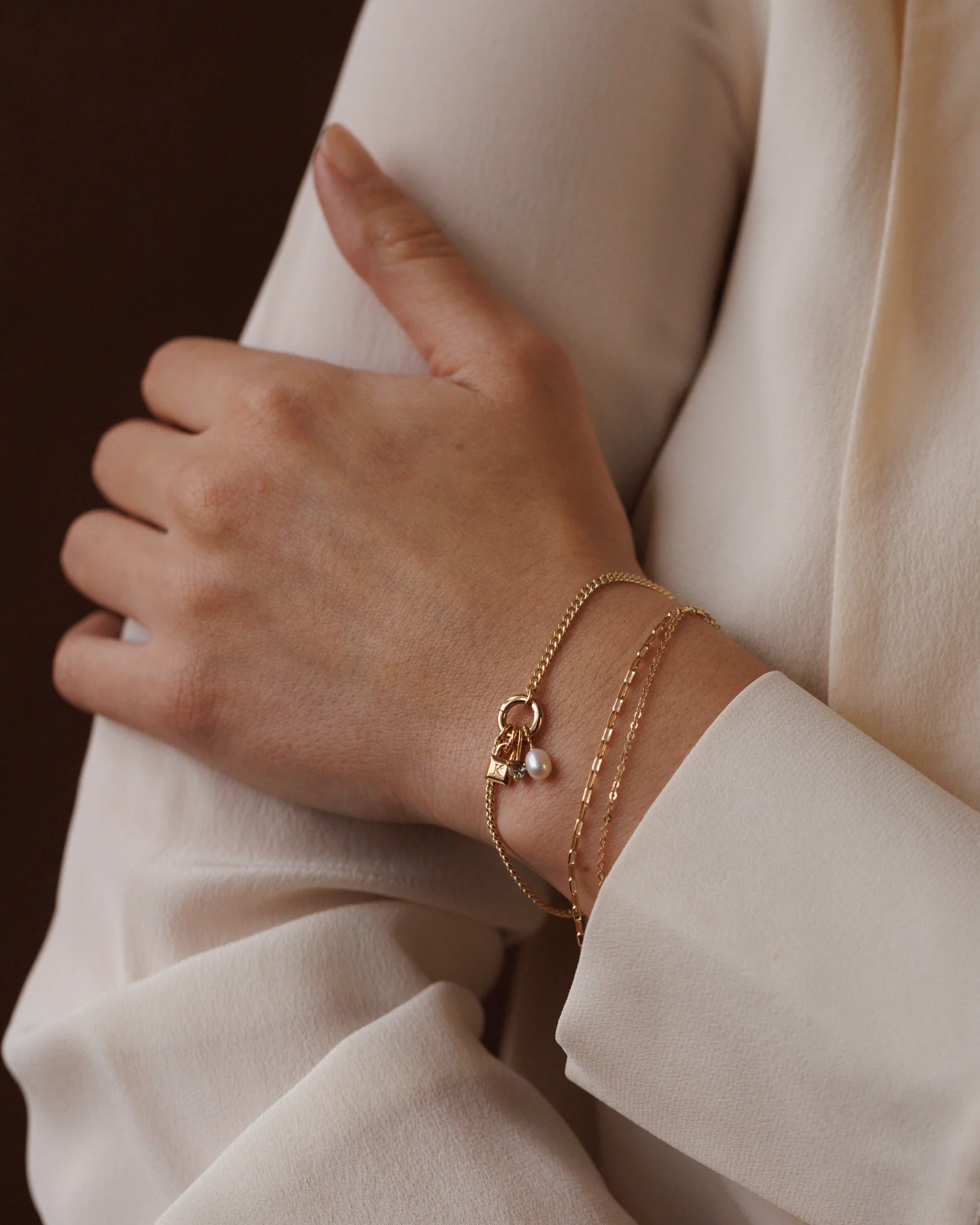 Charm Holder Curb Bracelet - Image 5