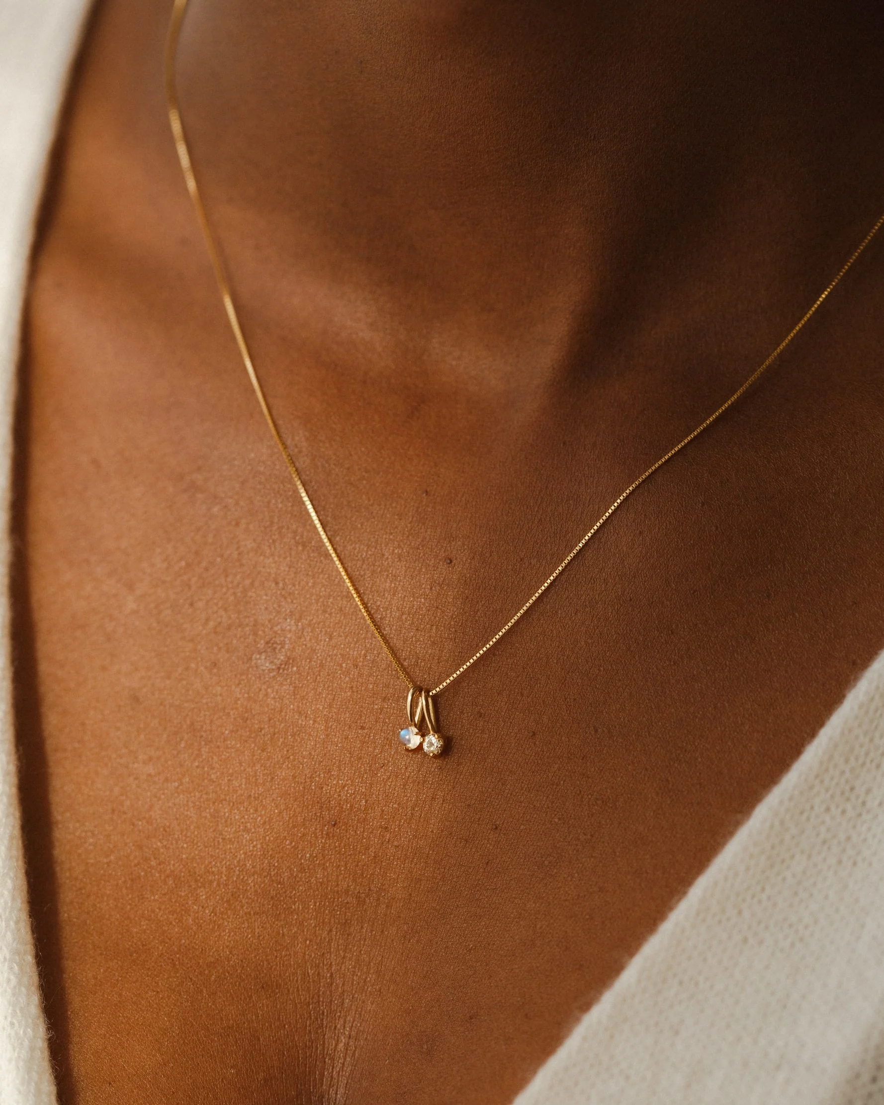 Extra Solid Gold Aura Birthstone Charm - Image 6