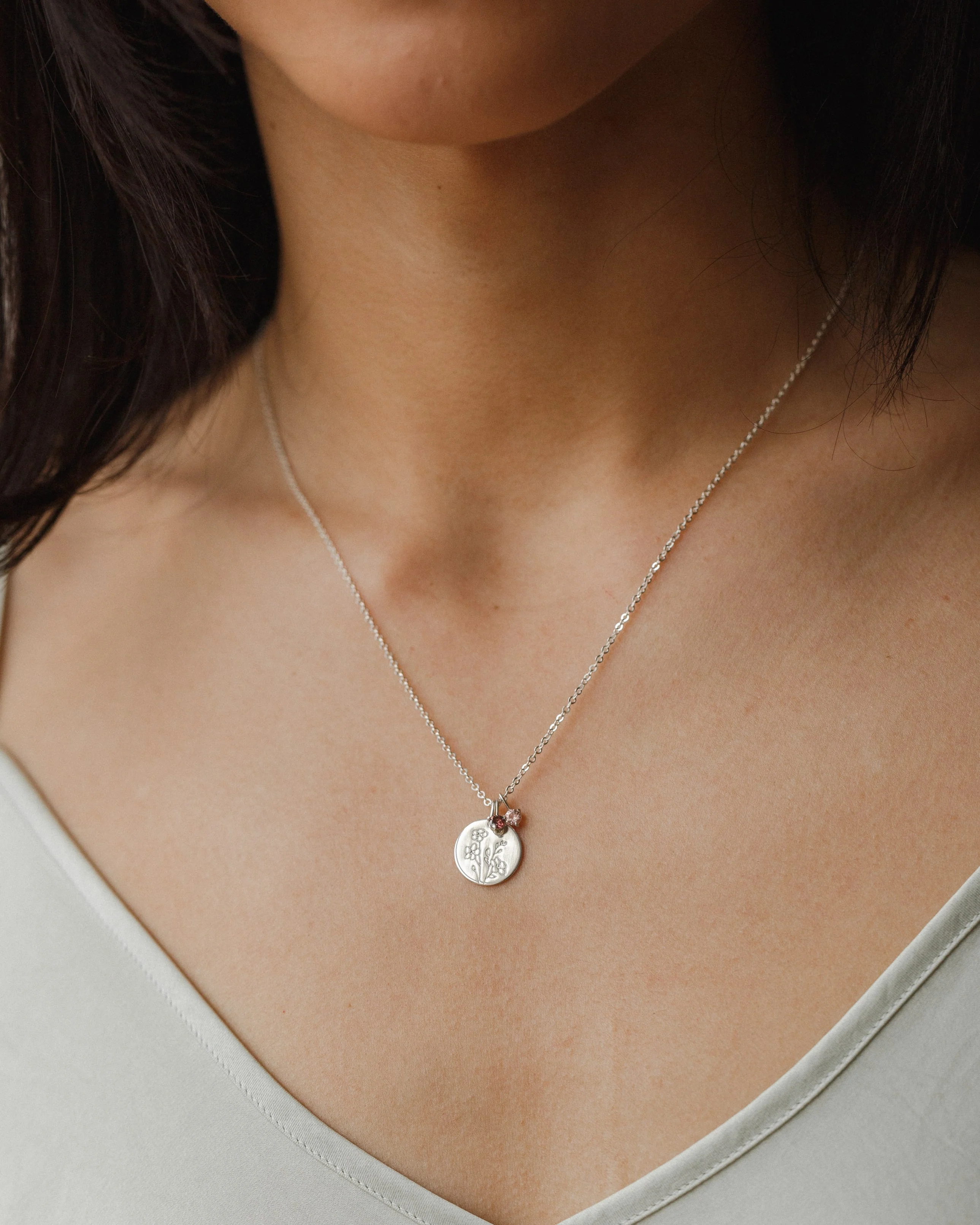 Flora Birthstone Necklace - Image 6