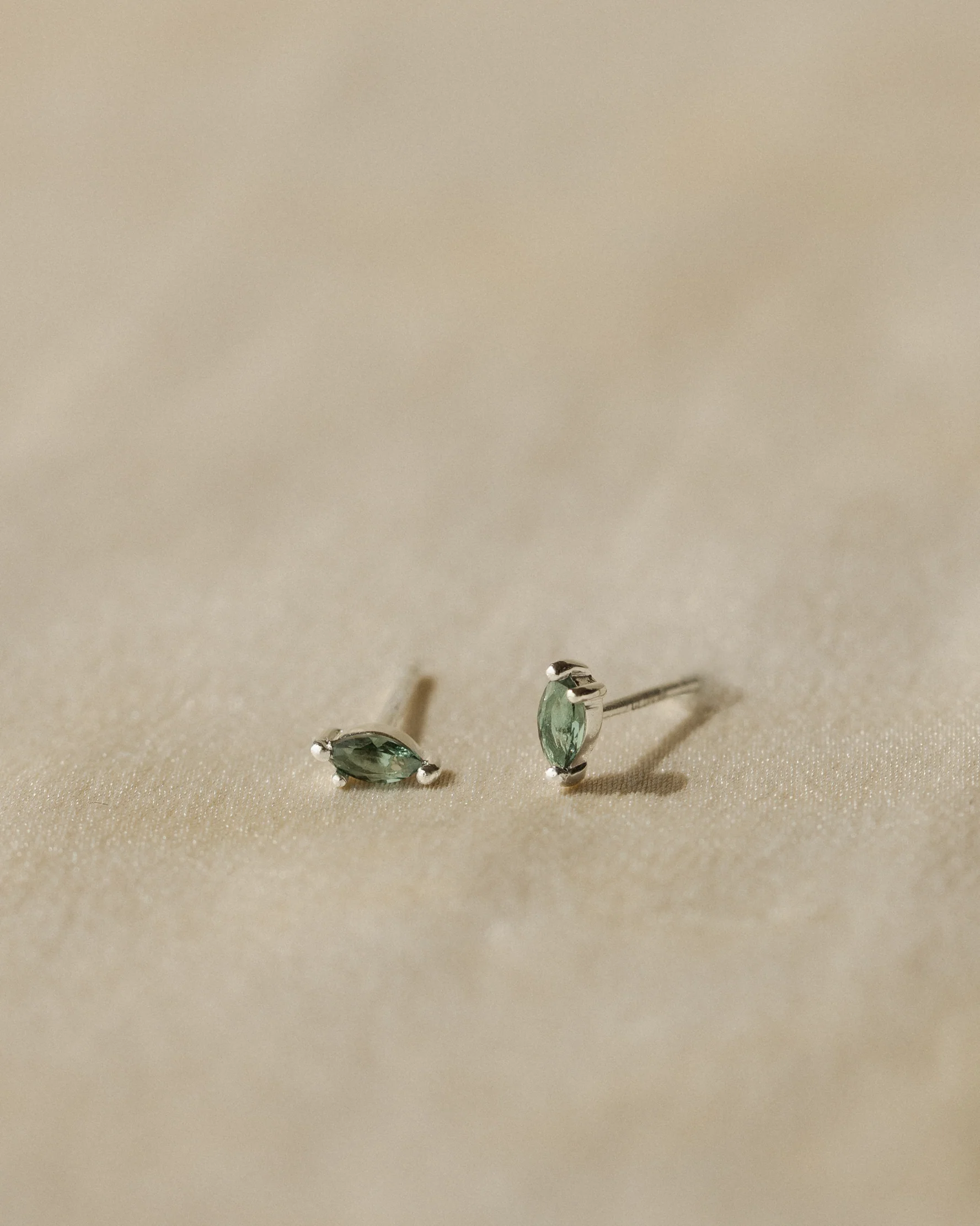 Forest Emerald Leaflet Studs - Image 3