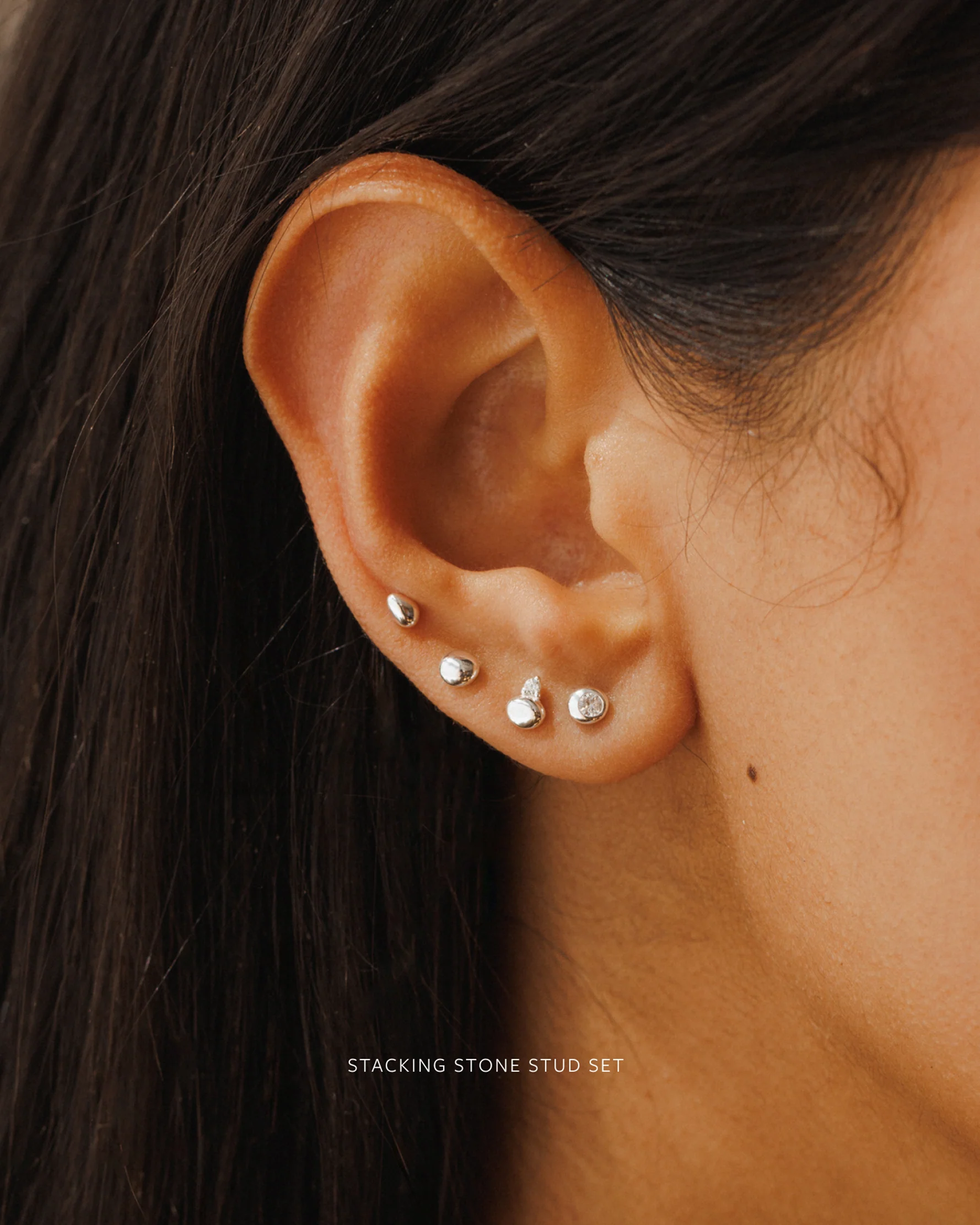 Tiny Pebble Studs - Image 7