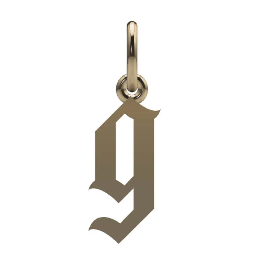 Gothic Initial Pendant - Image 17
