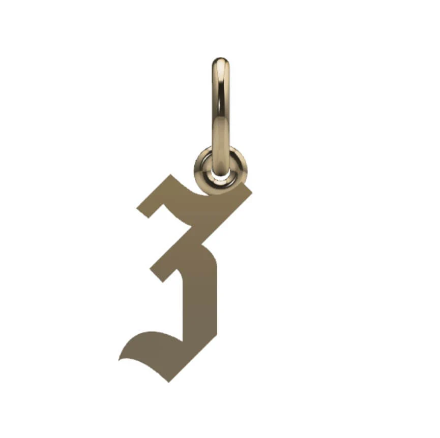 Gothic Initial Pendant - Image 36