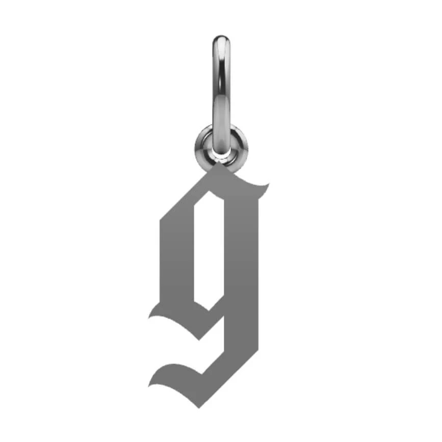 Gothic Initial Pendant - Image 43