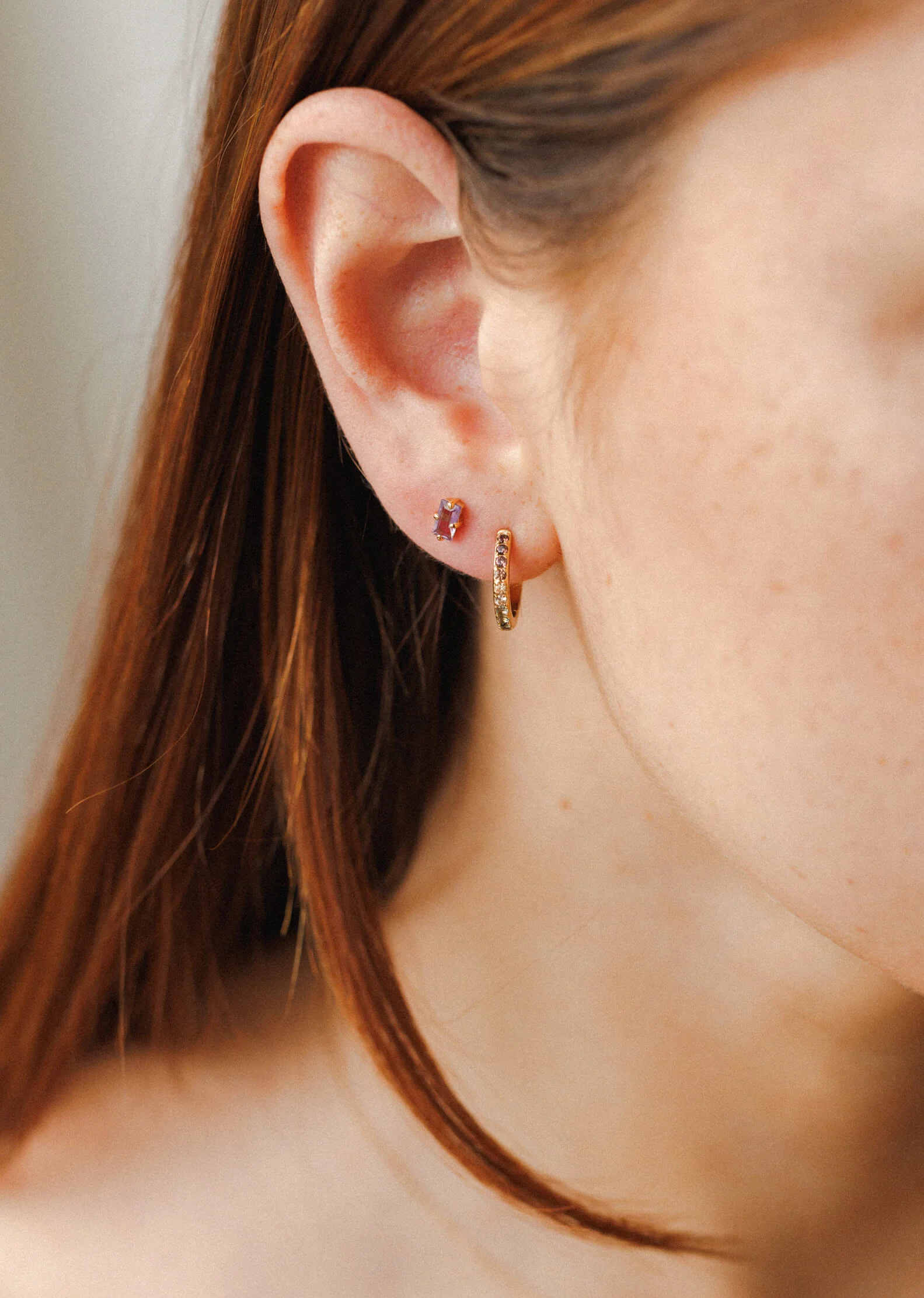 Grand Baguette Studs - Image 7