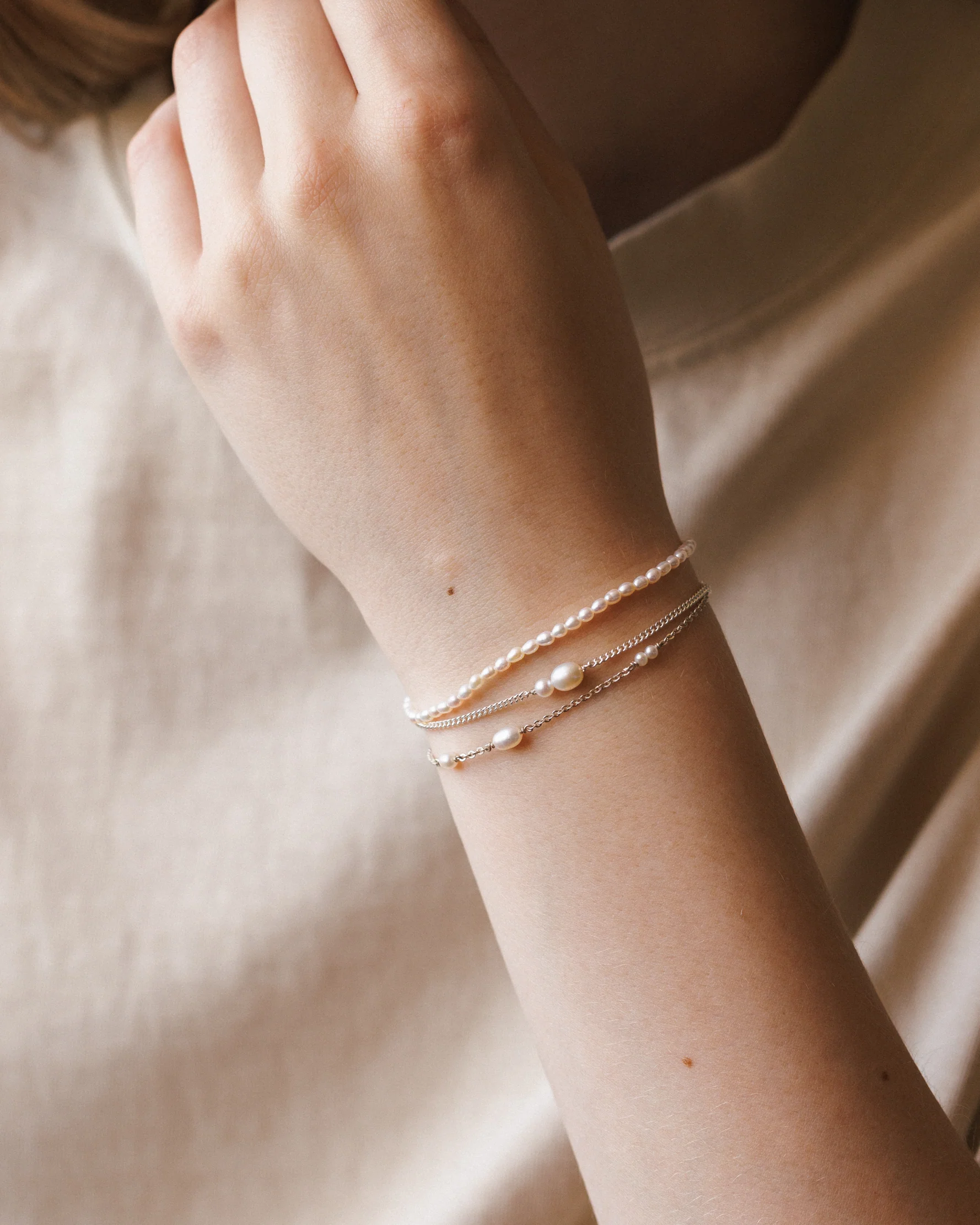 Mini Pearl Strand Bracelet - Image 6