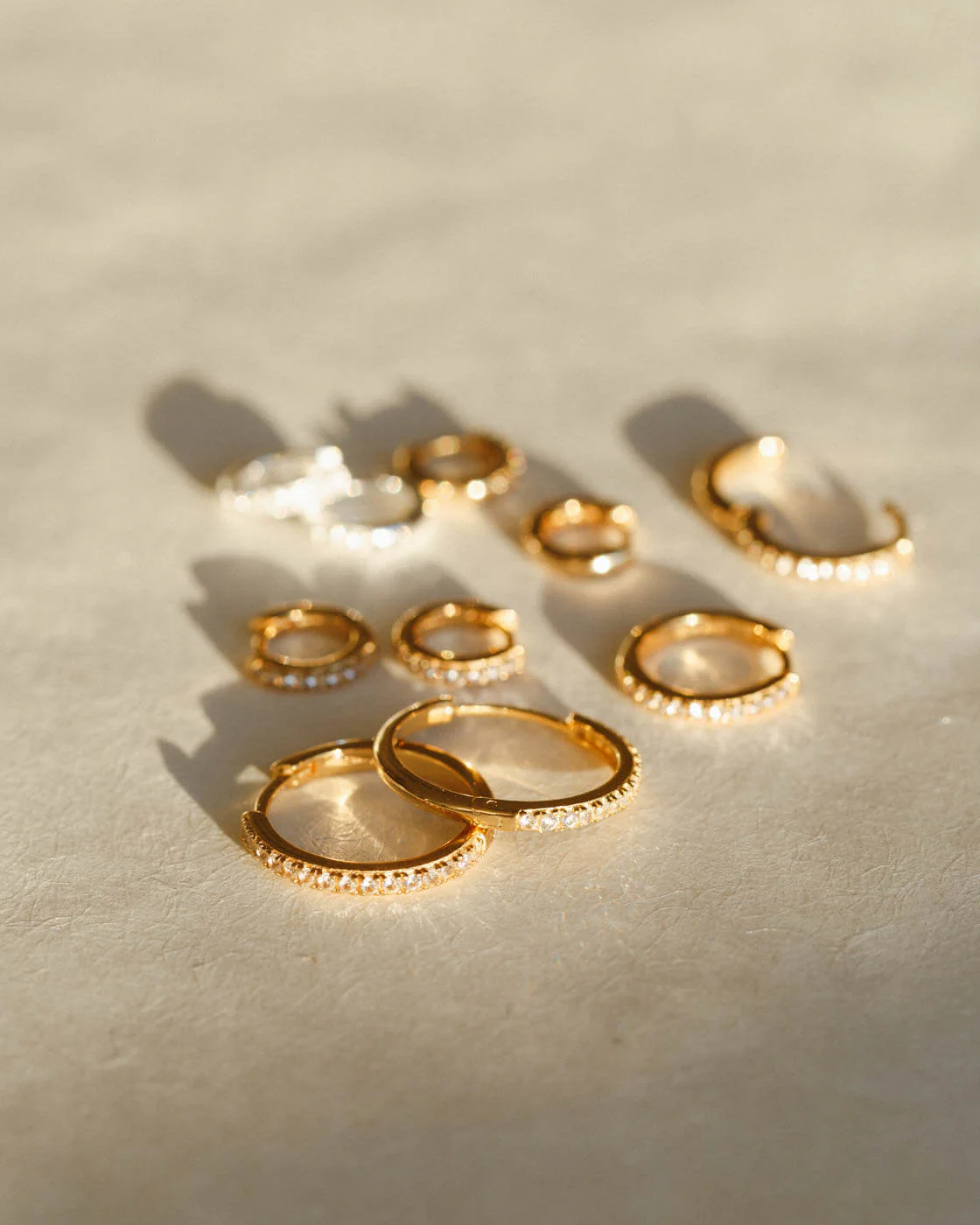 Octavia White Sapphire Hoops - Image 3