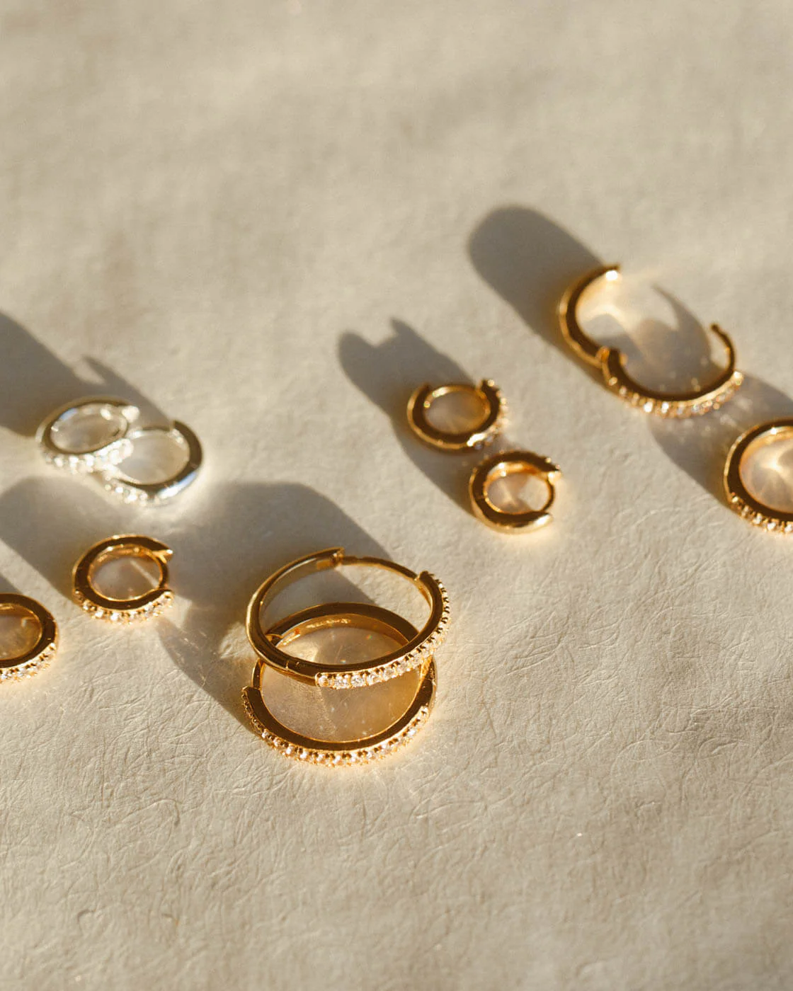 Octavia White Sapphire Hoops - Image 6