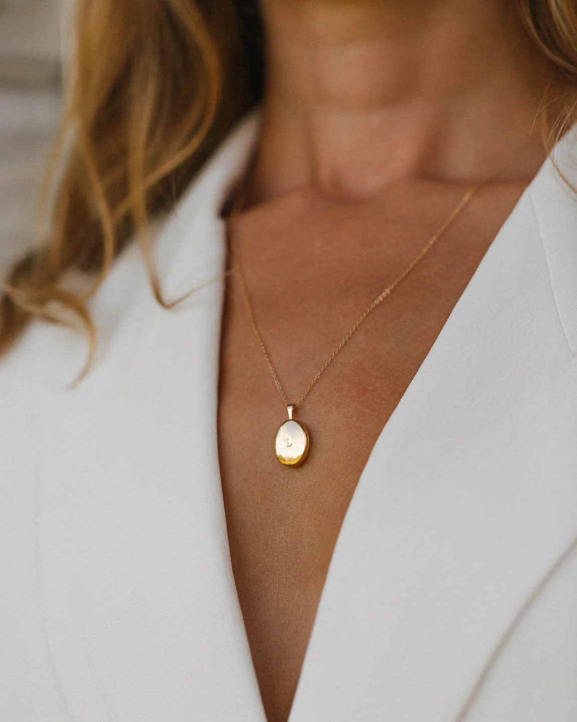 Oval Locket Necklace - Image 9