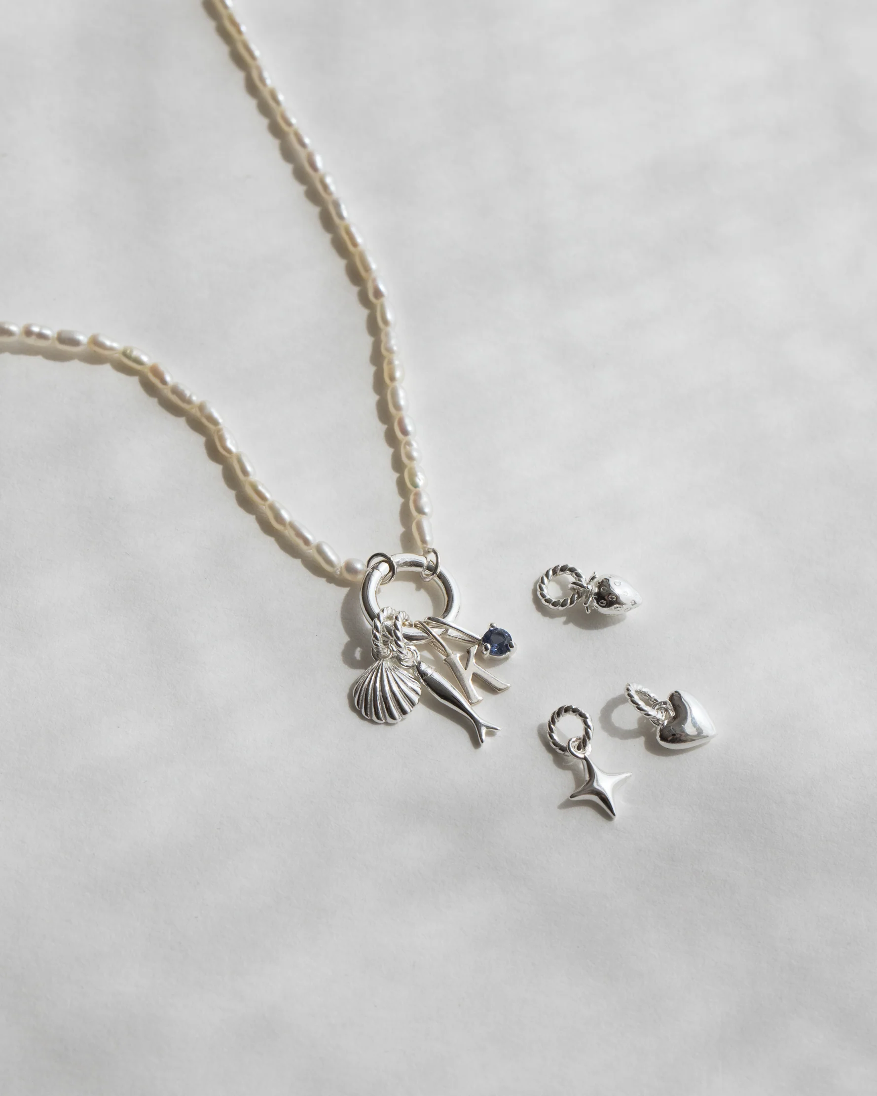 Pearl Charm Holder Necklace - Image 5