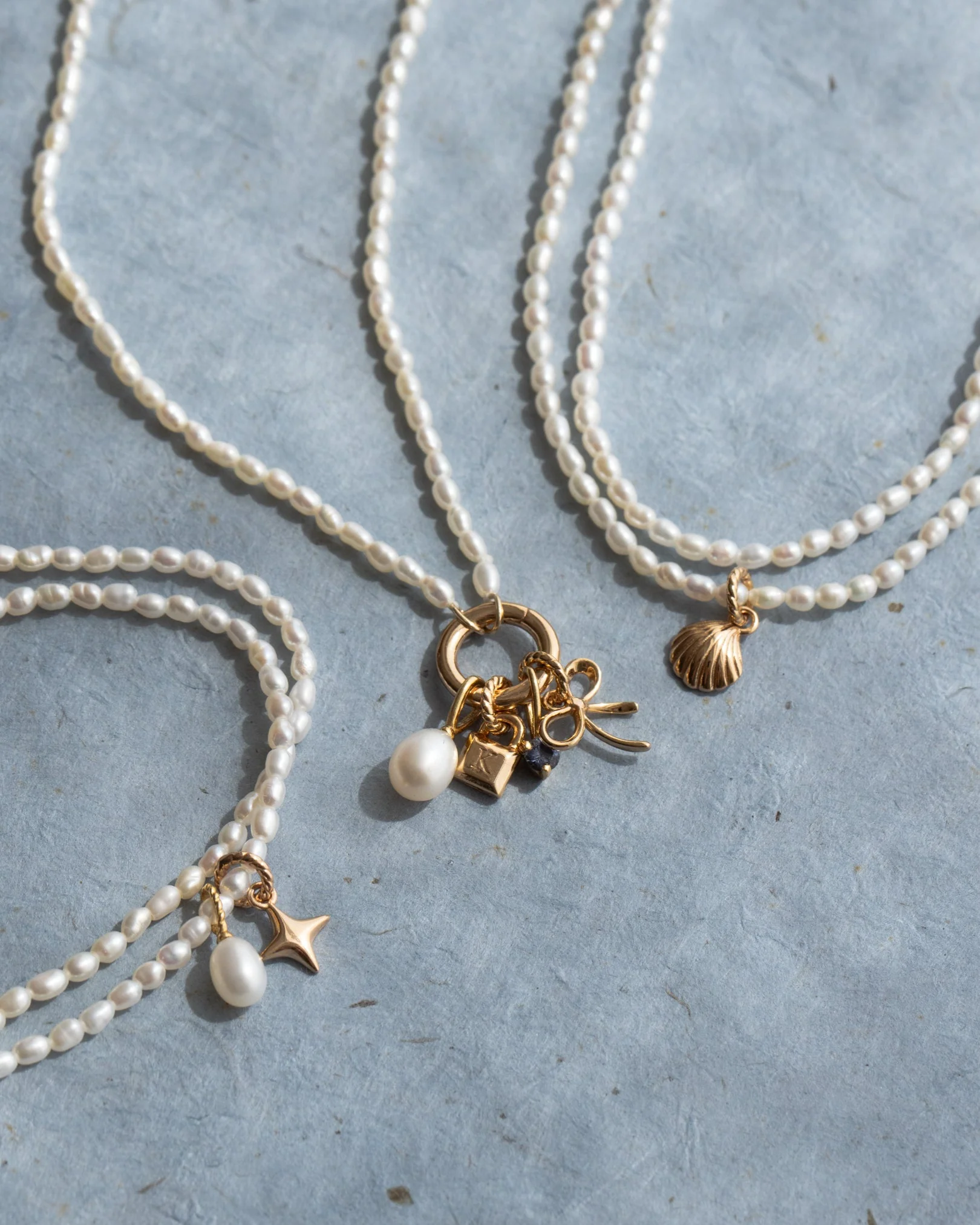 Pearl Charm Holder Necklace - Image 7