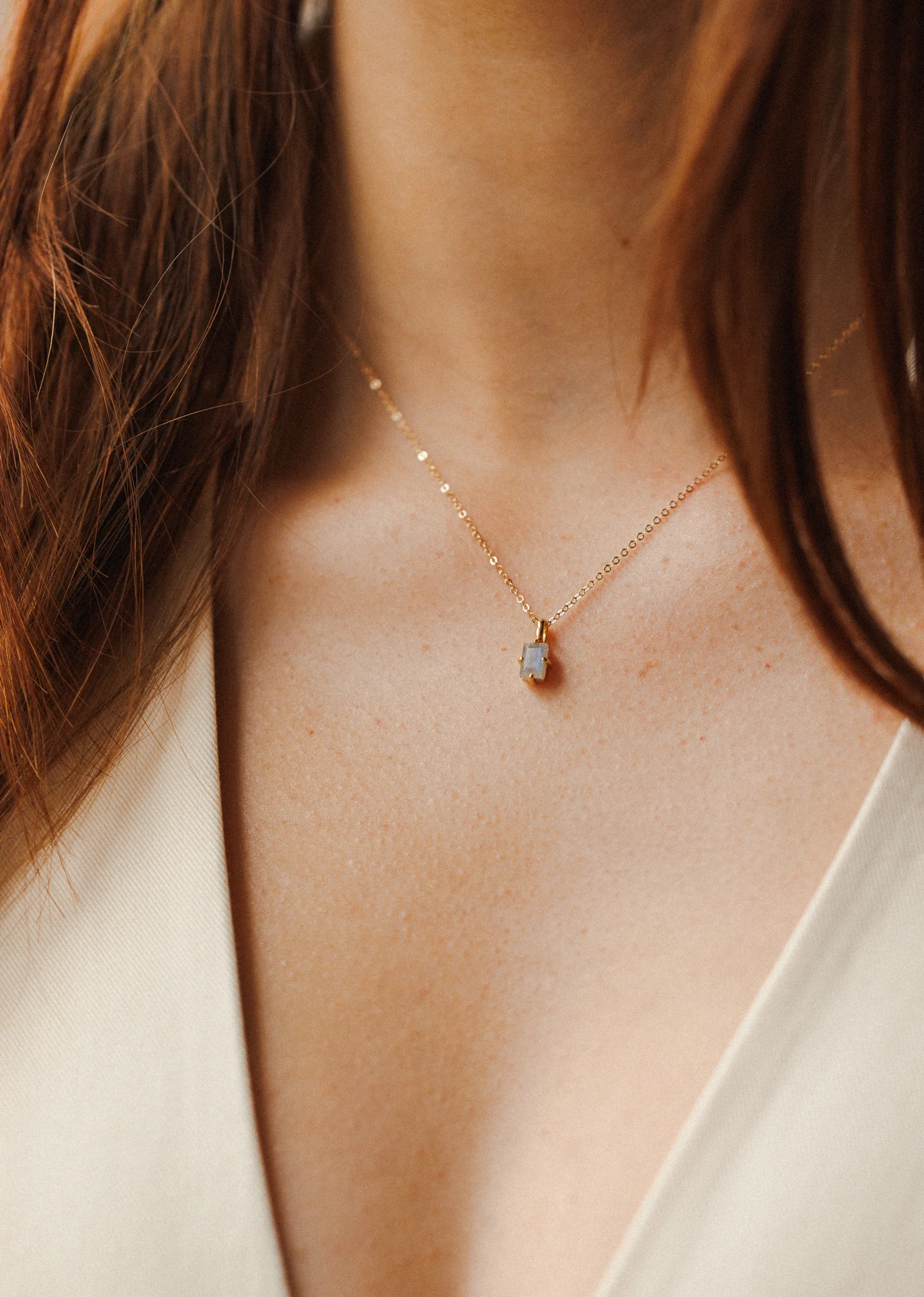 Labradorite Grand Baguette Necklace - Image 7