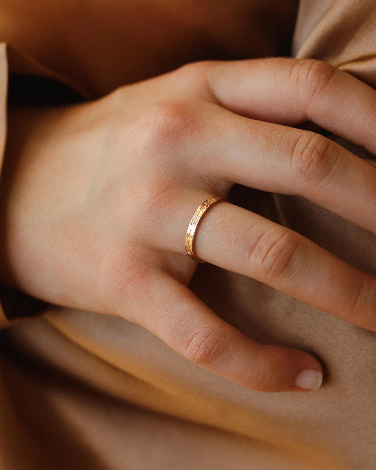 Personalized Olive Branch Band - Image 3