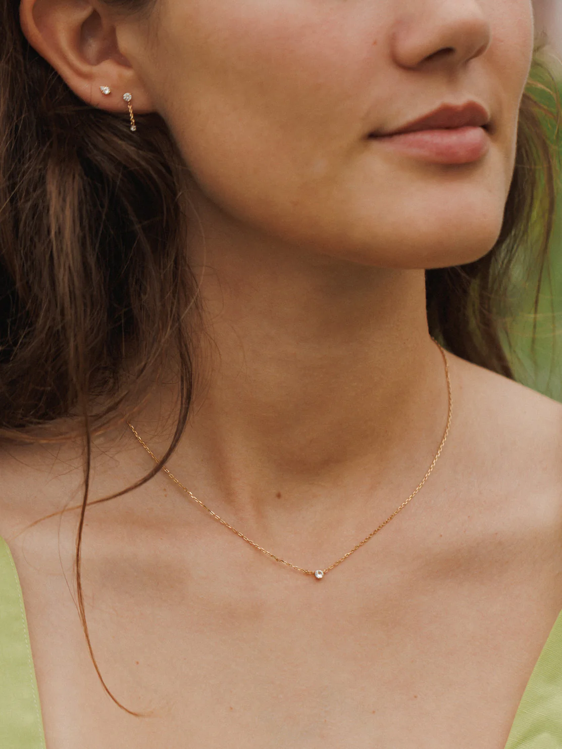 Polaris White Sapphire Necklace - Image 3