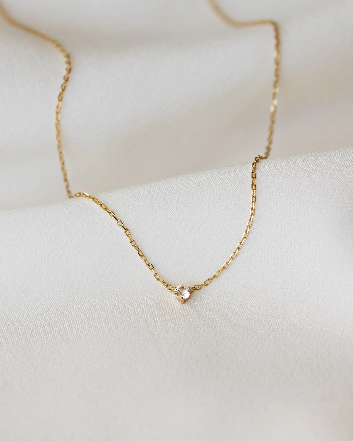 Polaris White Sapphire Necklace - Image 4