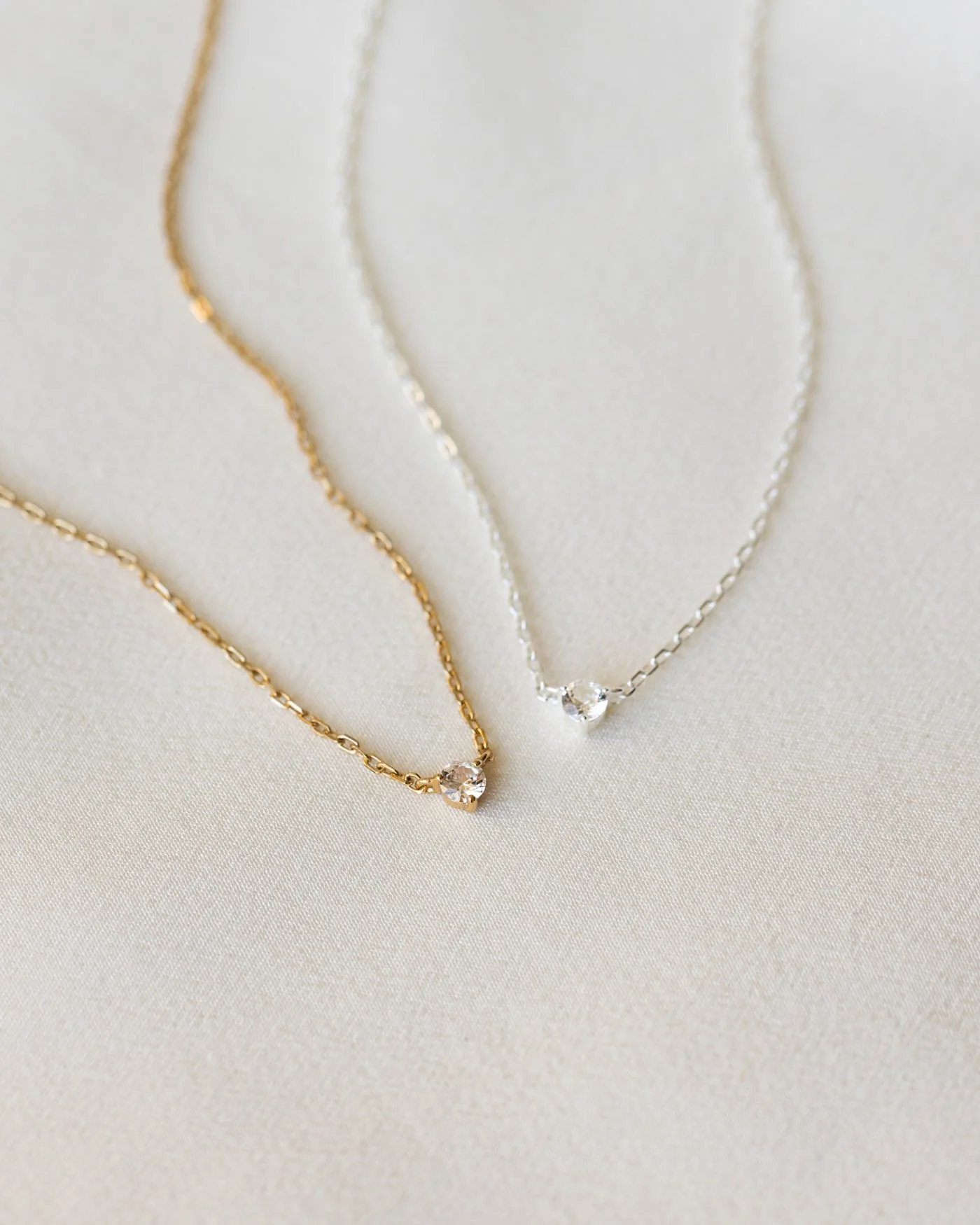 Polaris White Sapphire Necklace - Image 8