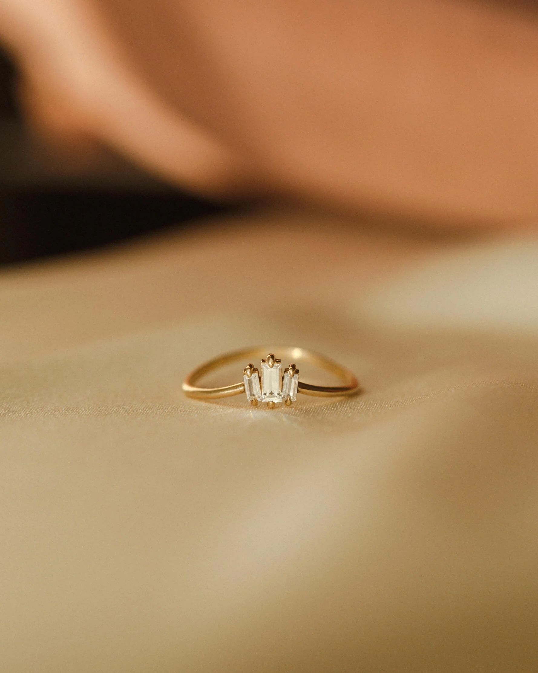 Prisma White Sapphire Ring - Image 3