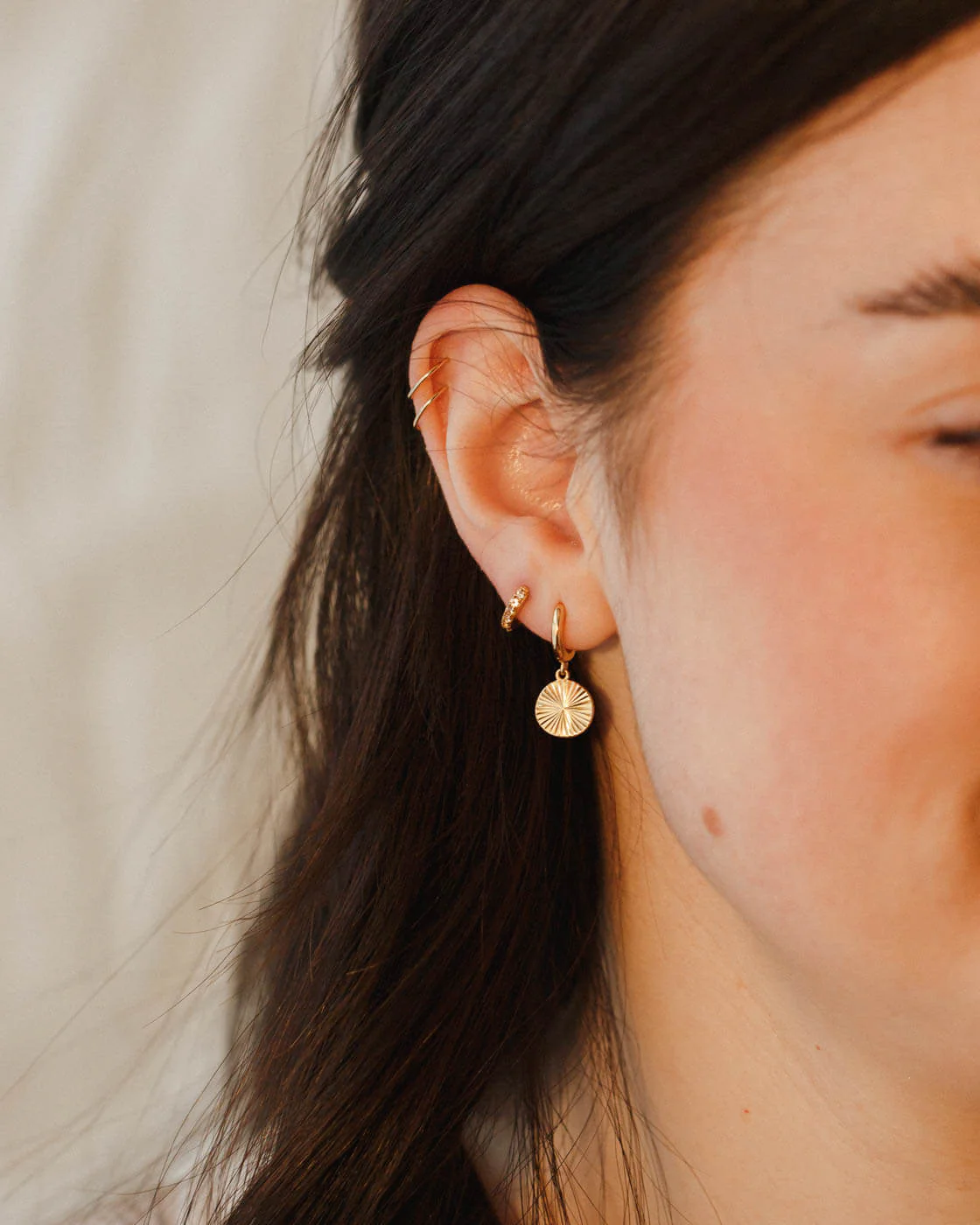 Radiant Charm Huggie Hoops - Image 7