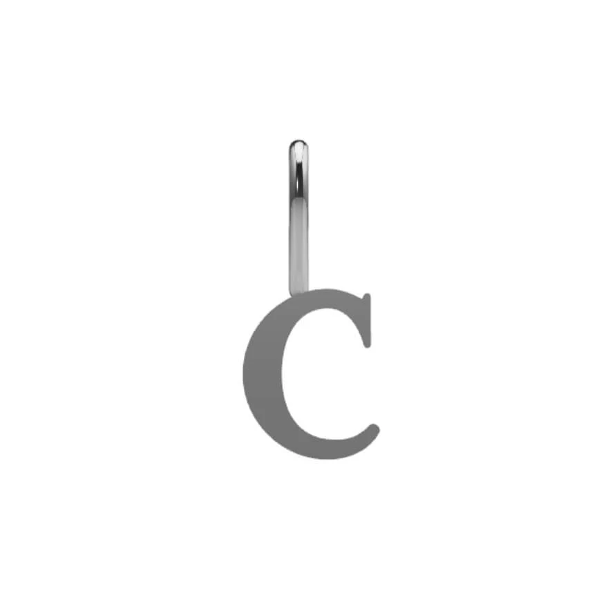 Serif Initial Pendant - Image 35