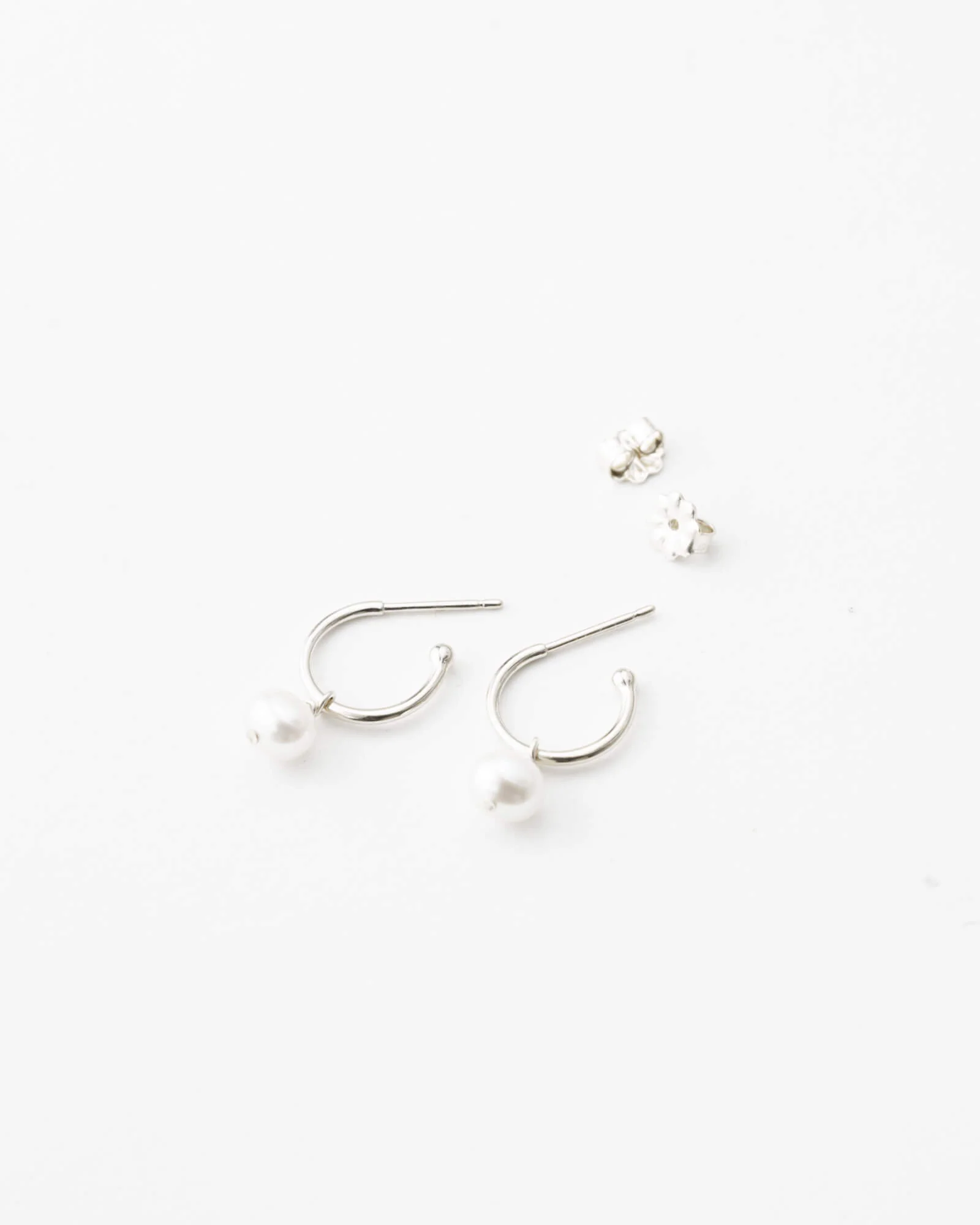 Sia Pearl Huggie Hoops - Image 7