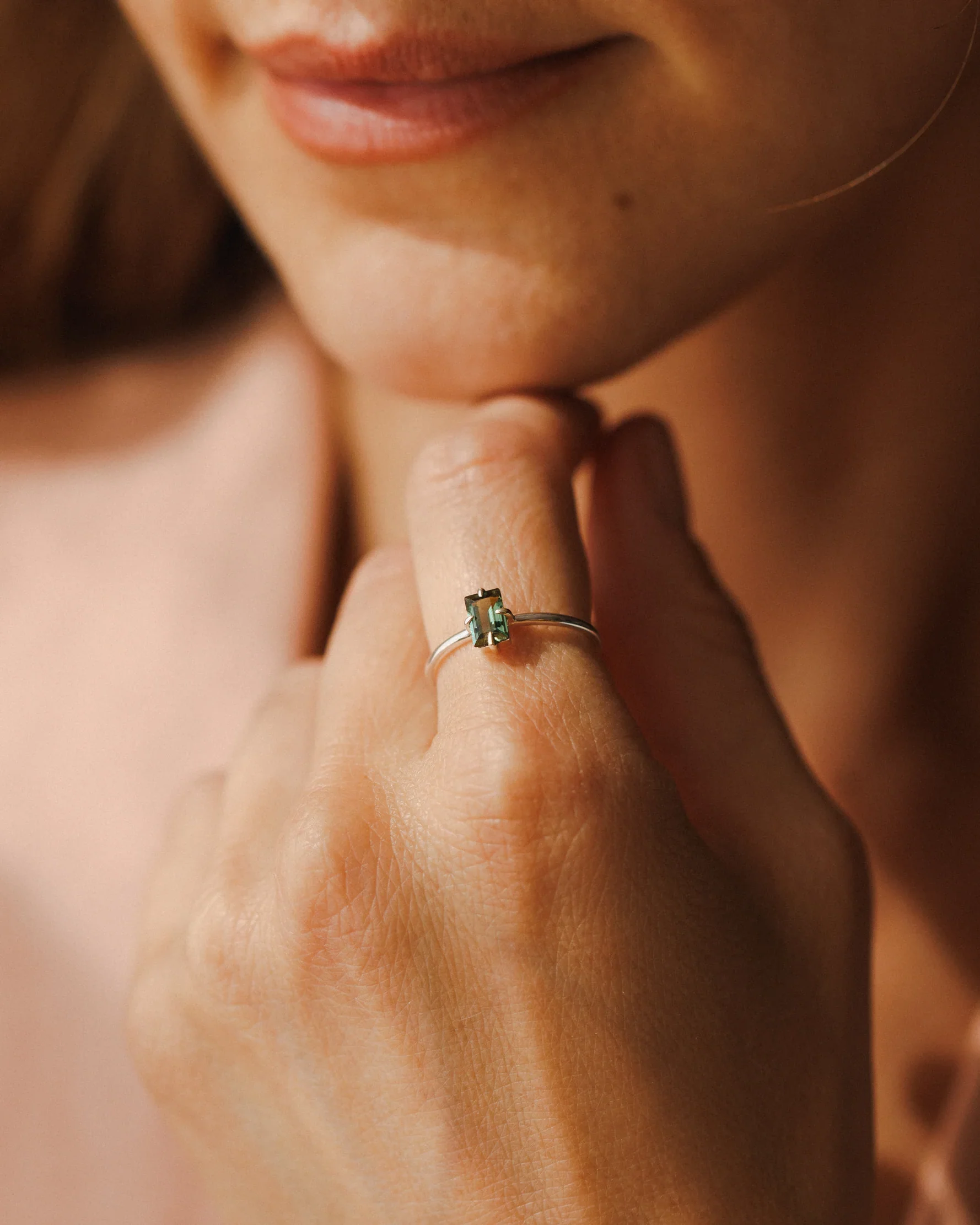 Silver Grand Baguette Ring - Image 6