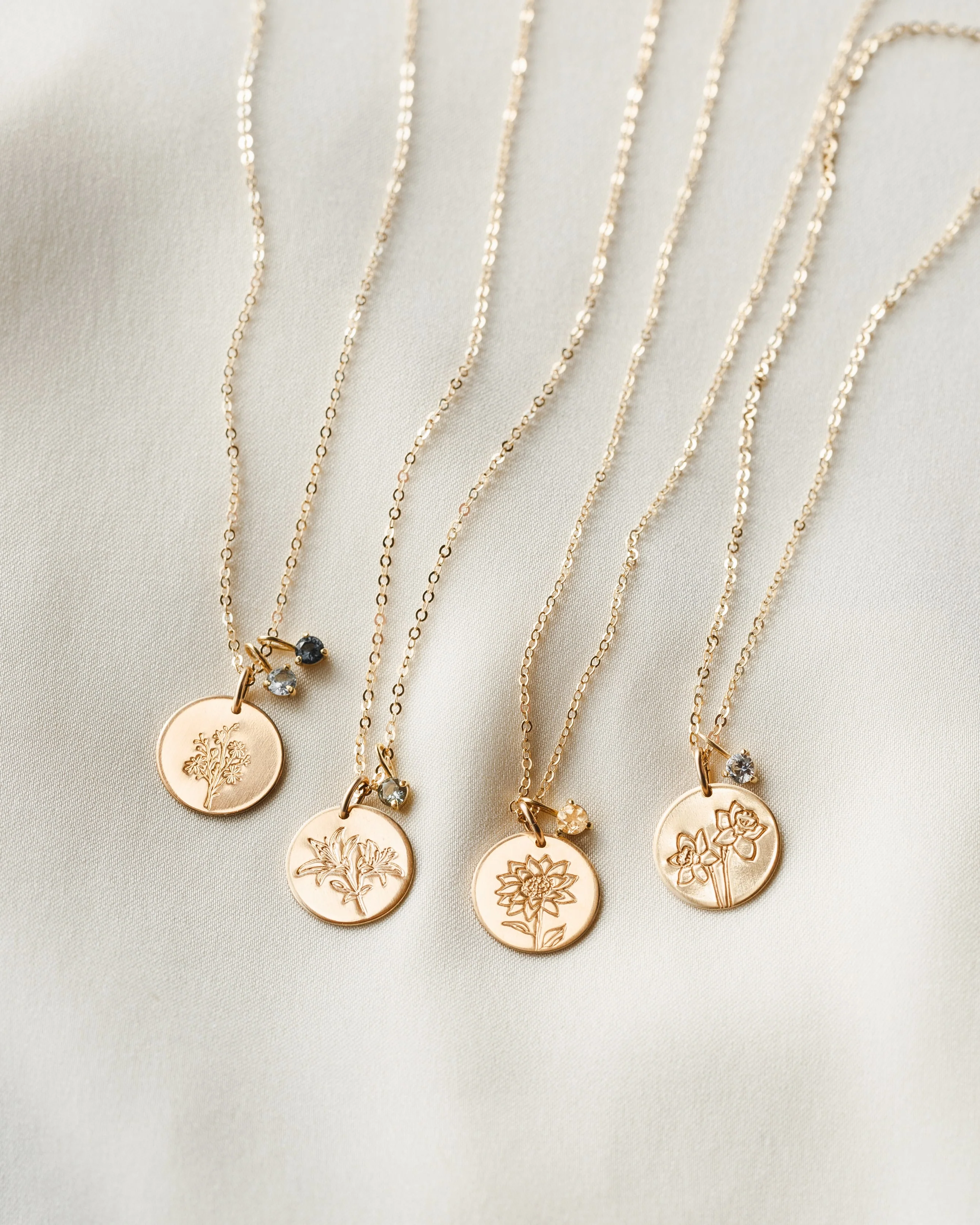 Solid Gold Kindred Birthstone Necklace - Image 6