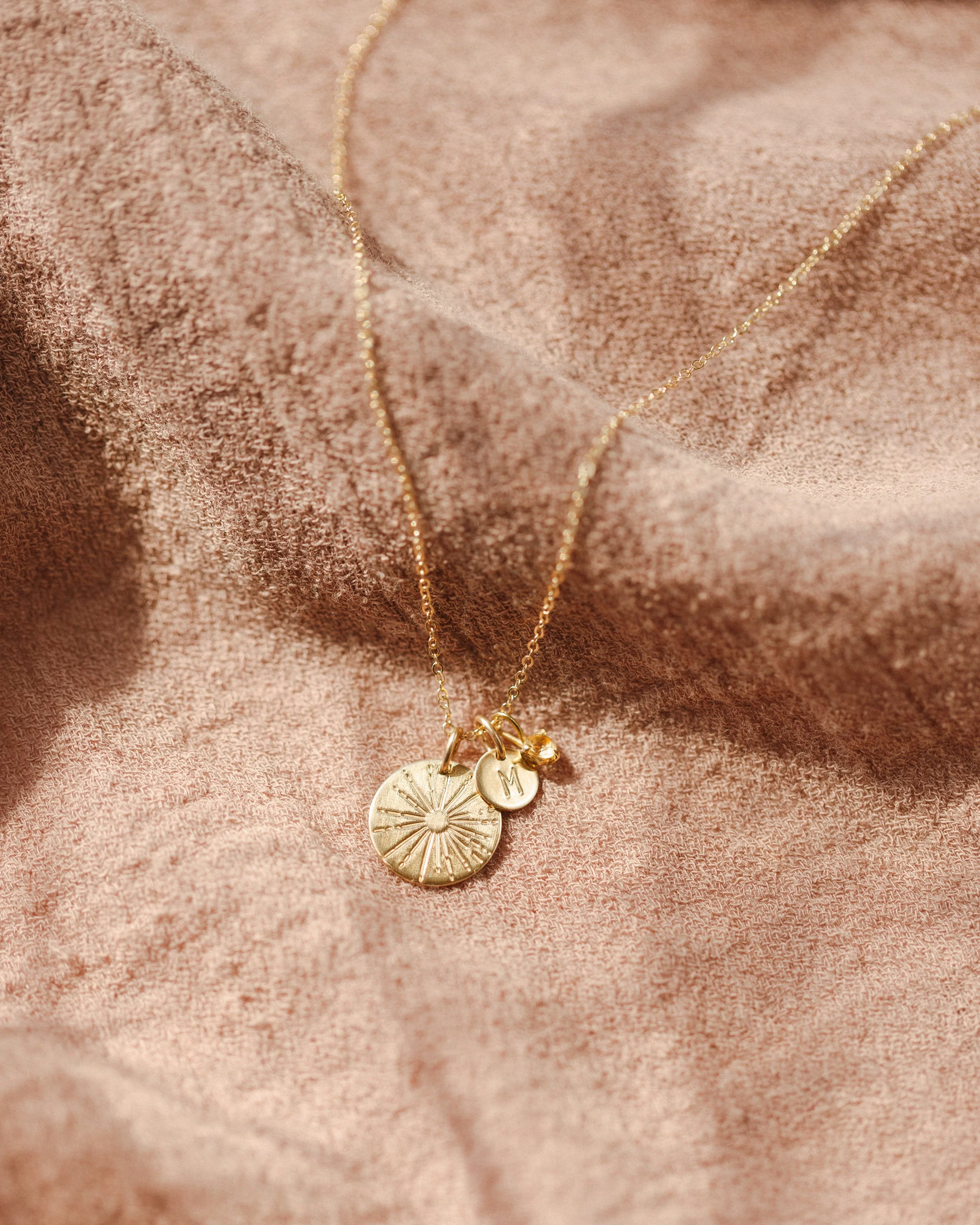 Solid Gold Kindred Birthstone Necklace - Image 8
