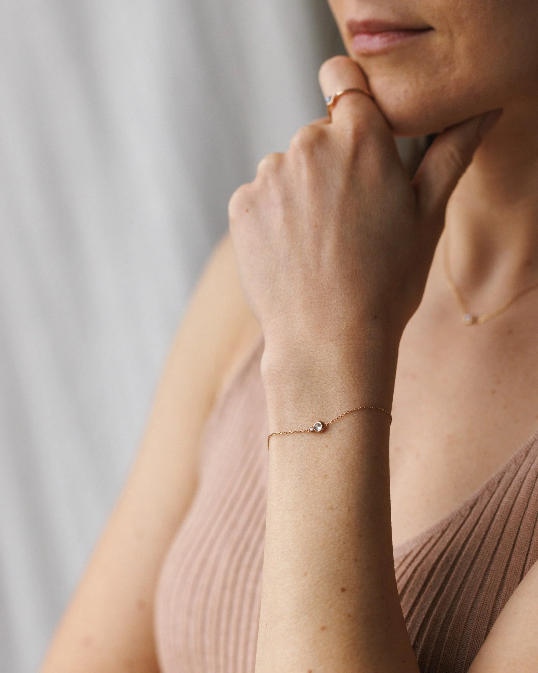 Solid Gold Moonstruck Bracelet - Image 4