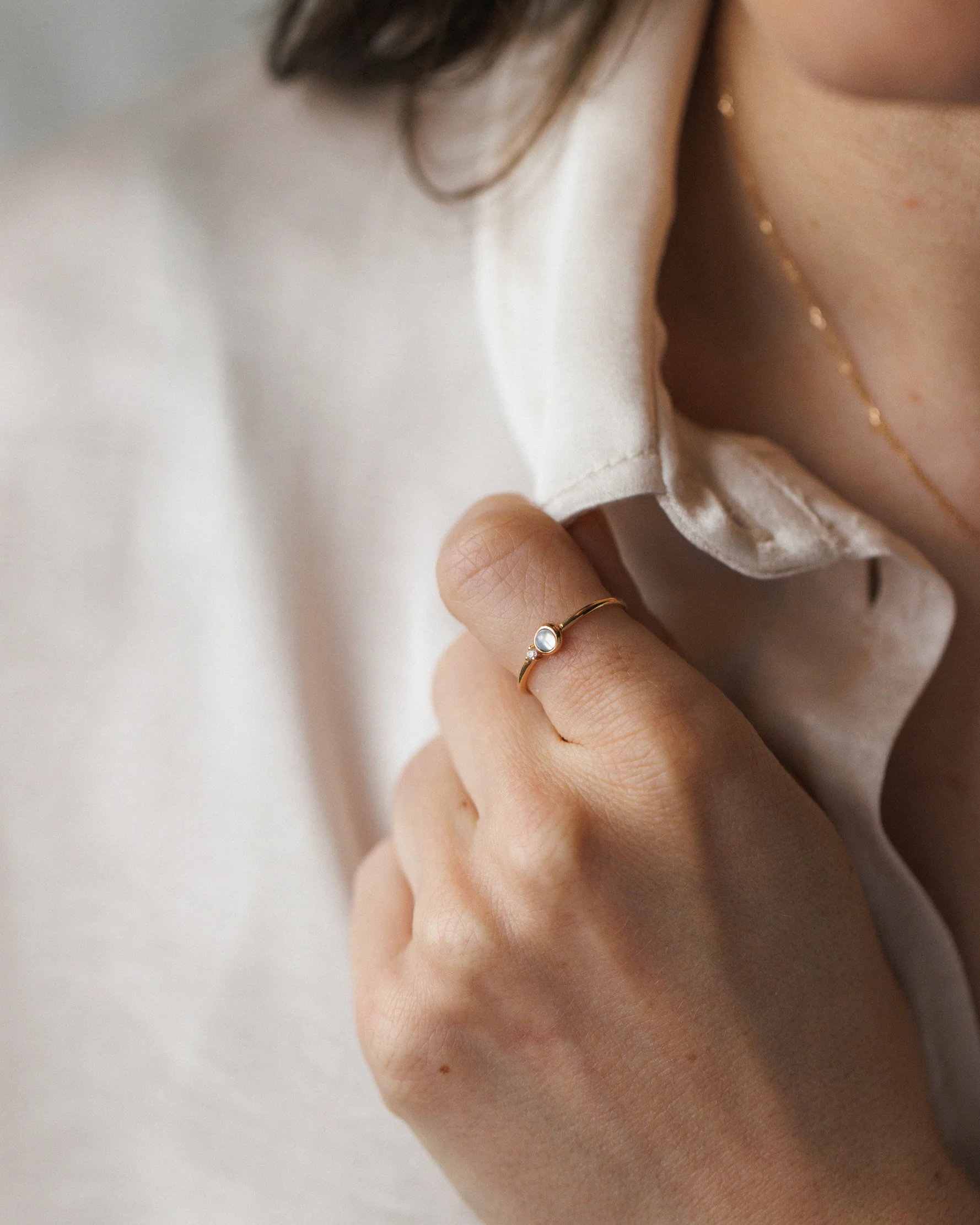 Solid Gold Moonstruck Ring - Image 6