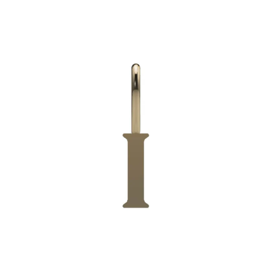 14k Serif Initial Pendant - Image 11