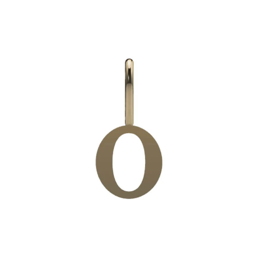 14k Serif Initial Pendant - Image 17