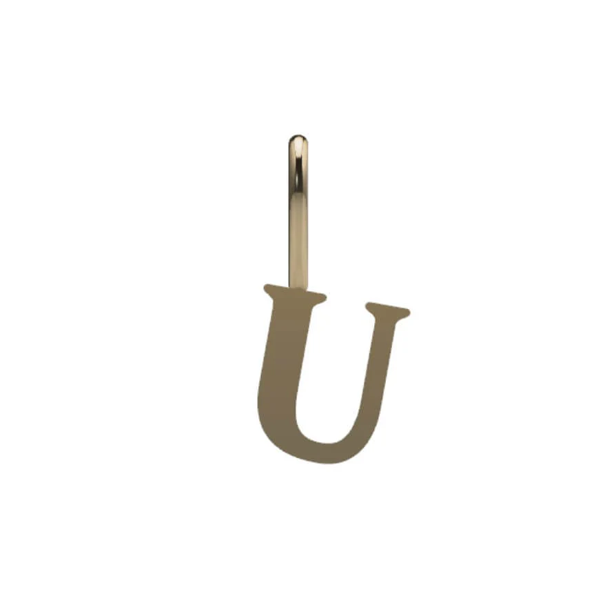 14k Serif Initial Pendant - Image 21