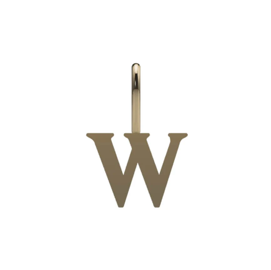 14k Serif Initial Pendant - Image 23