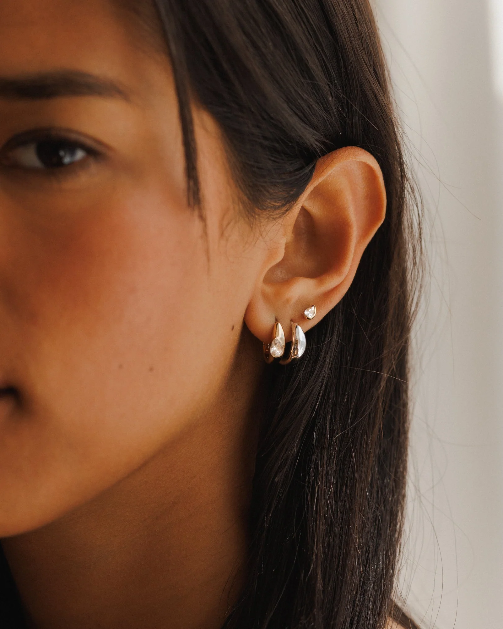 Solid Gold Zephyr Studs - Image 7