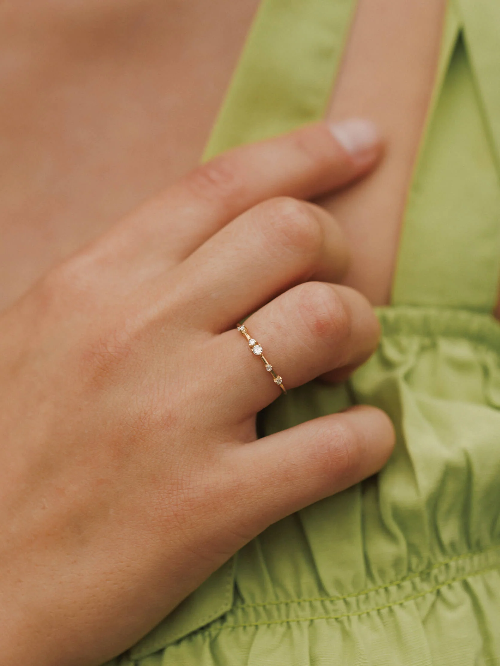 Starscape White Sapphire Ring - Image 3