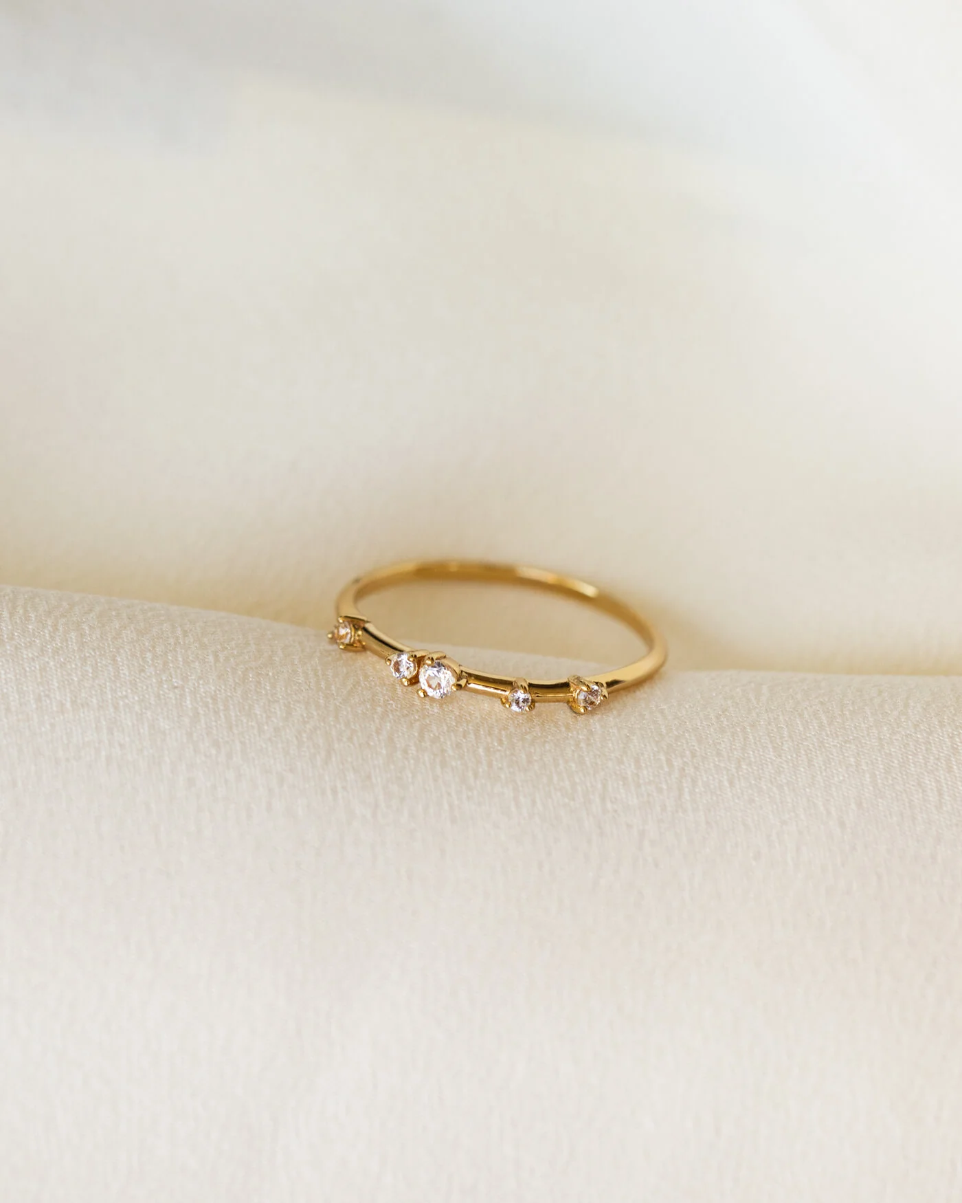 Starscape White Sapphire Ring - Image 4