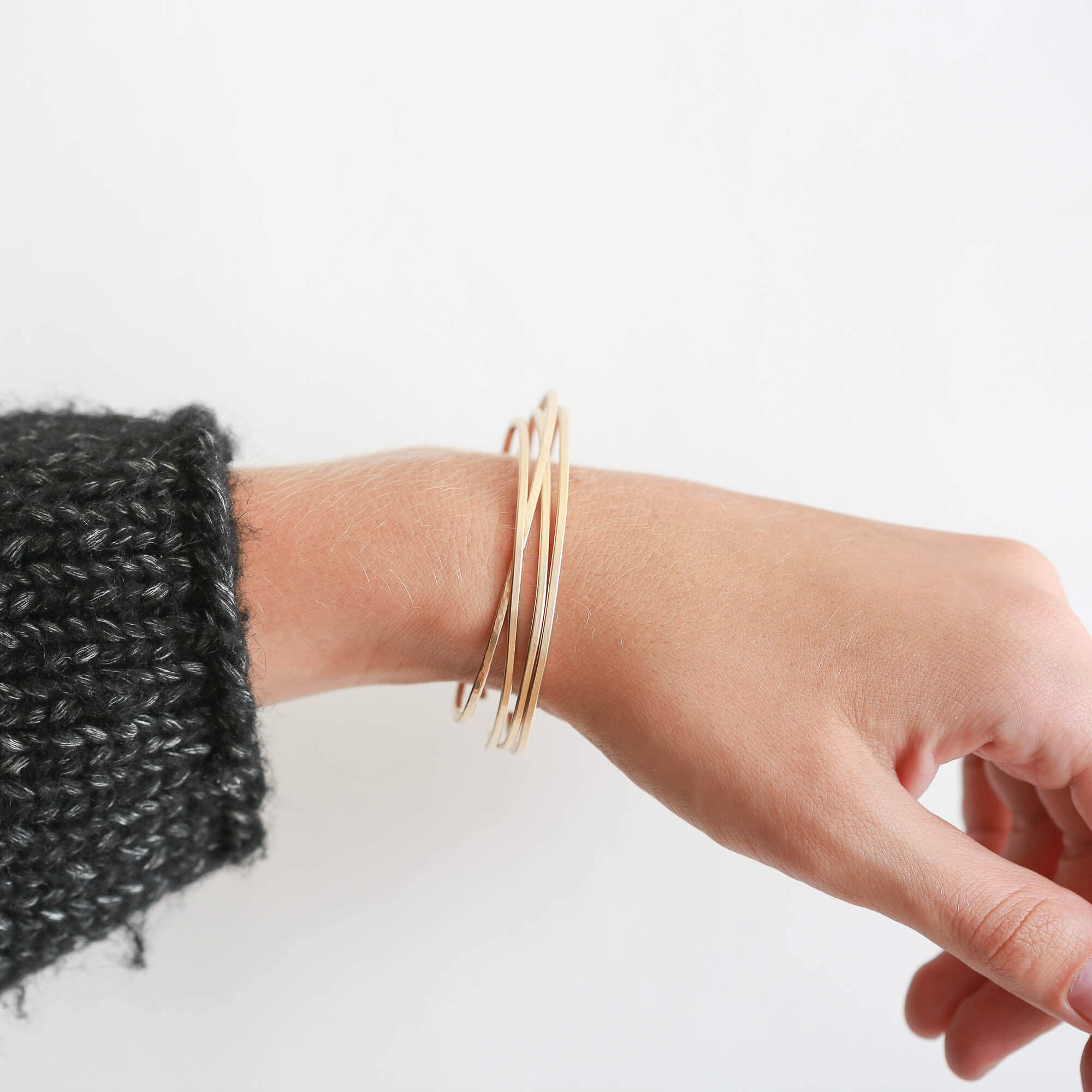 Thin Cuff Bracelet - Image 3